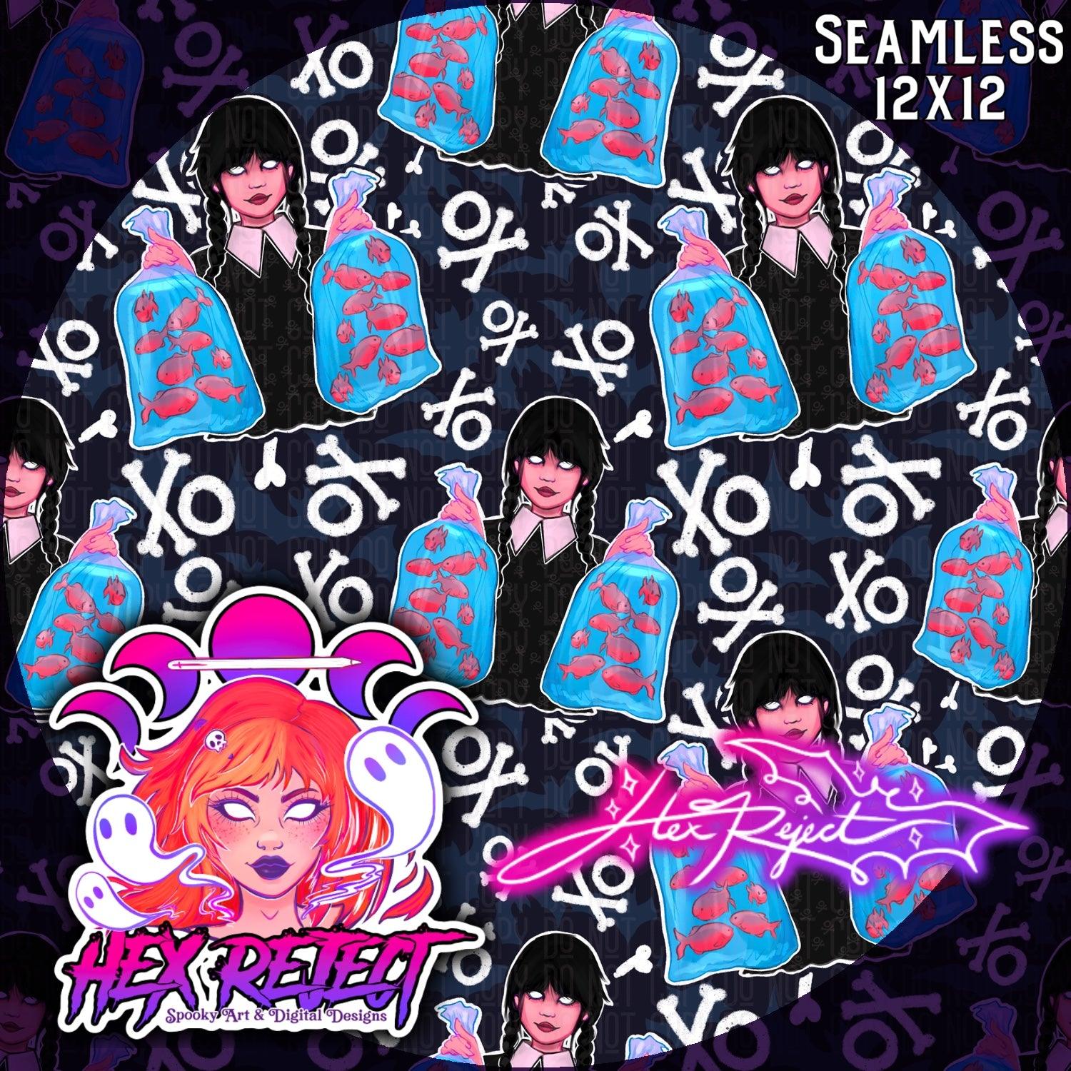 Plenty of fish in the sea - Seamless File - Hex Reject