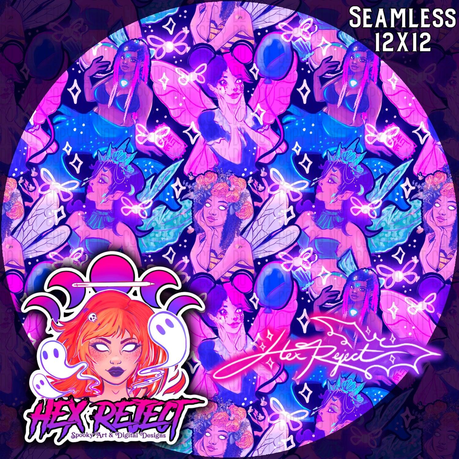 Respect the Fae - Seamless file - Hex Reject
