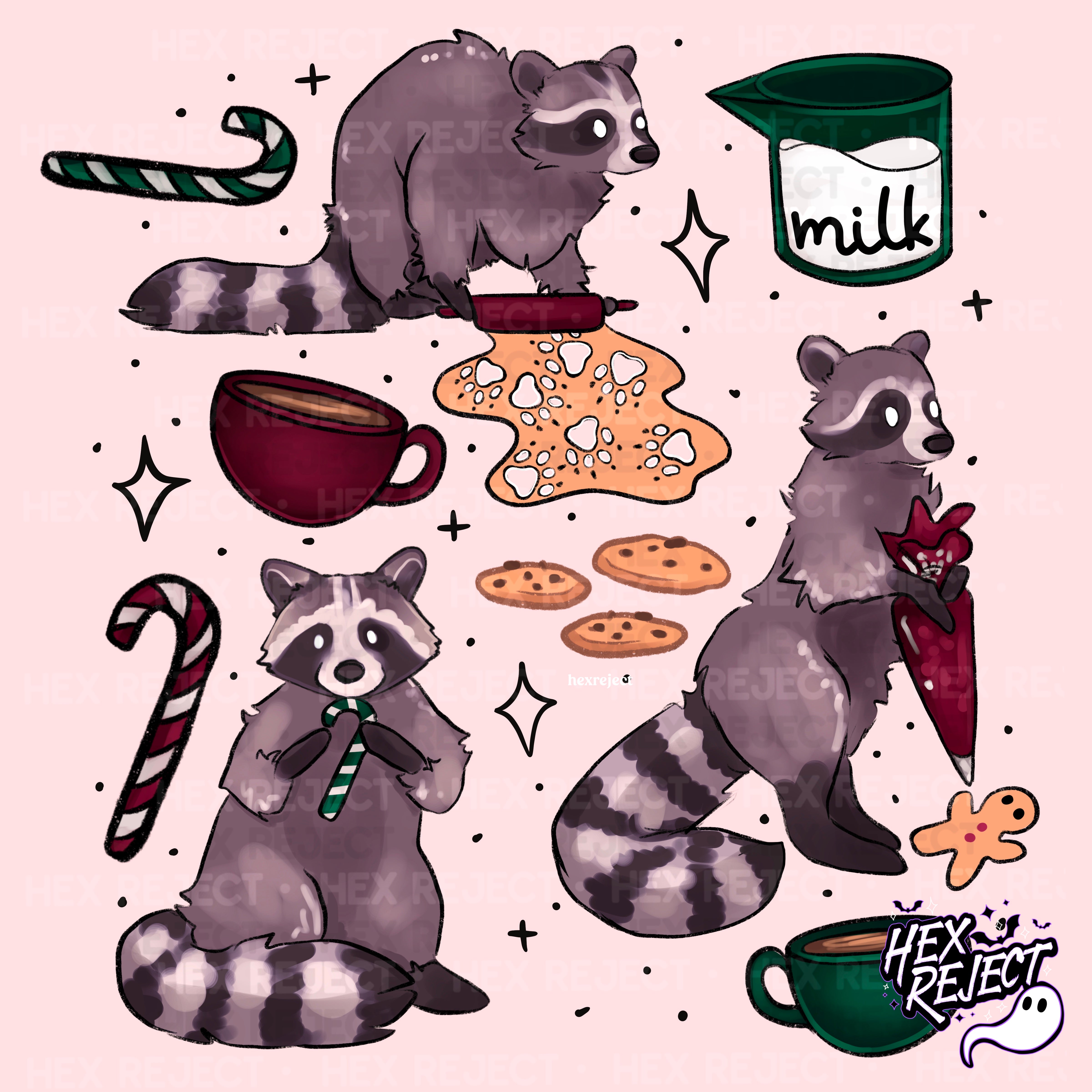 Trashmas Cookies Raccoons - Sub File