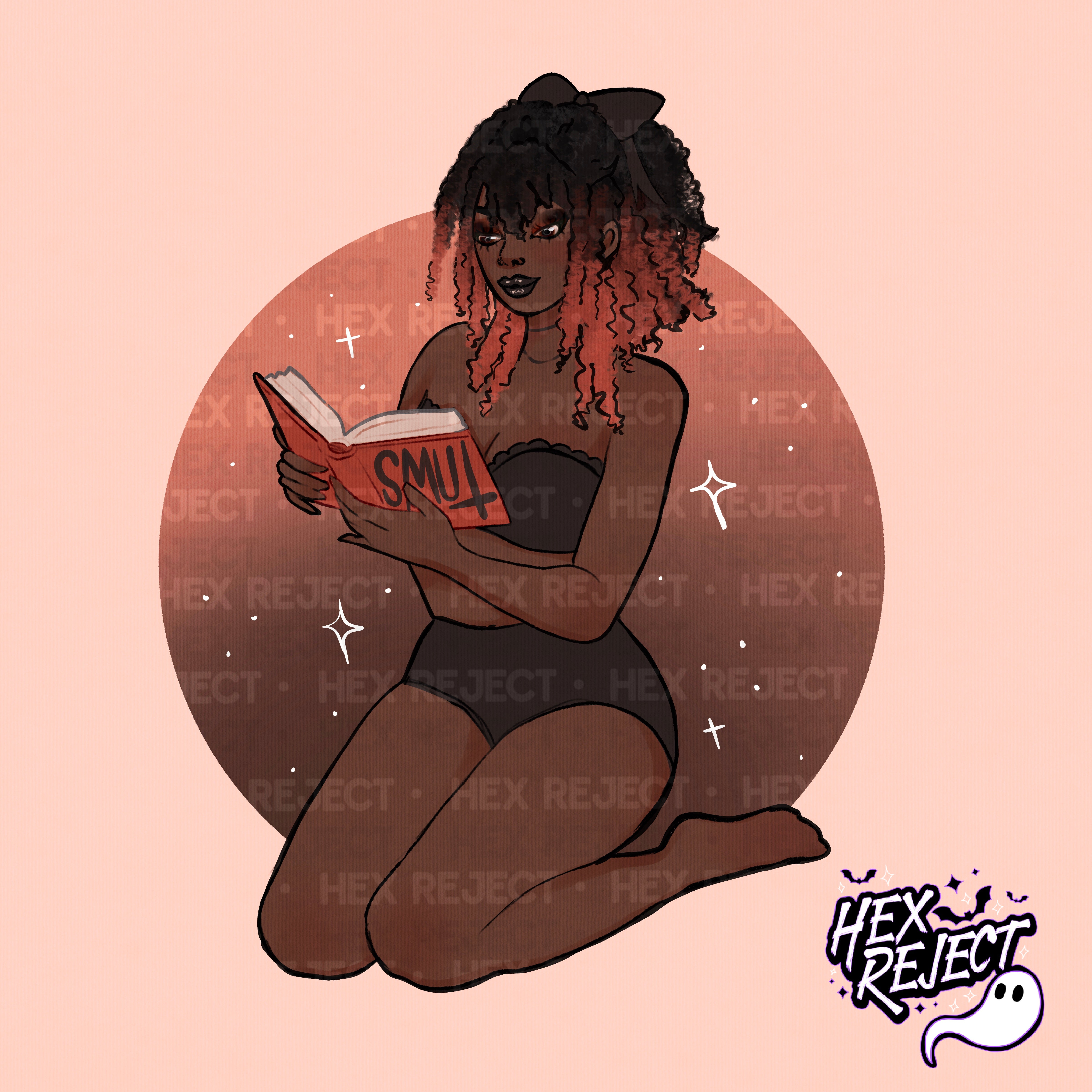 Books (Smut playghoul) - Seamless & PNG files - Hextober 2025