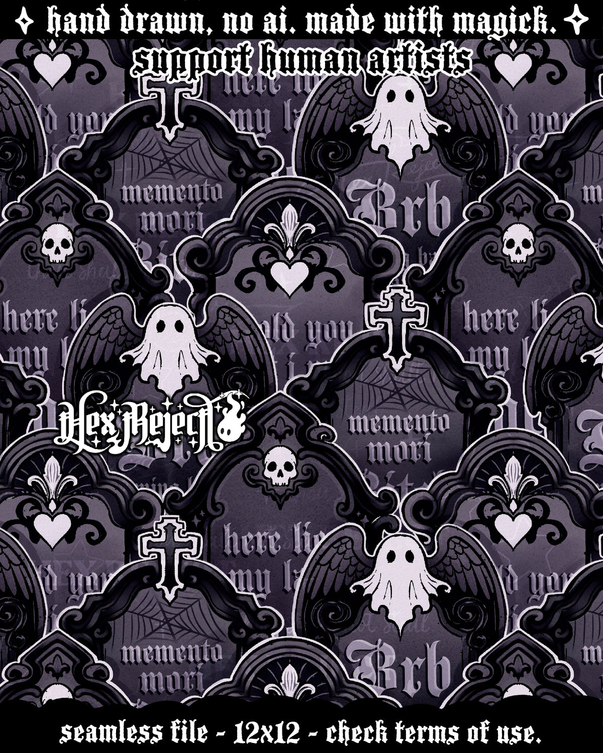Day Two - Cemetery : Hextober - Seamless file
