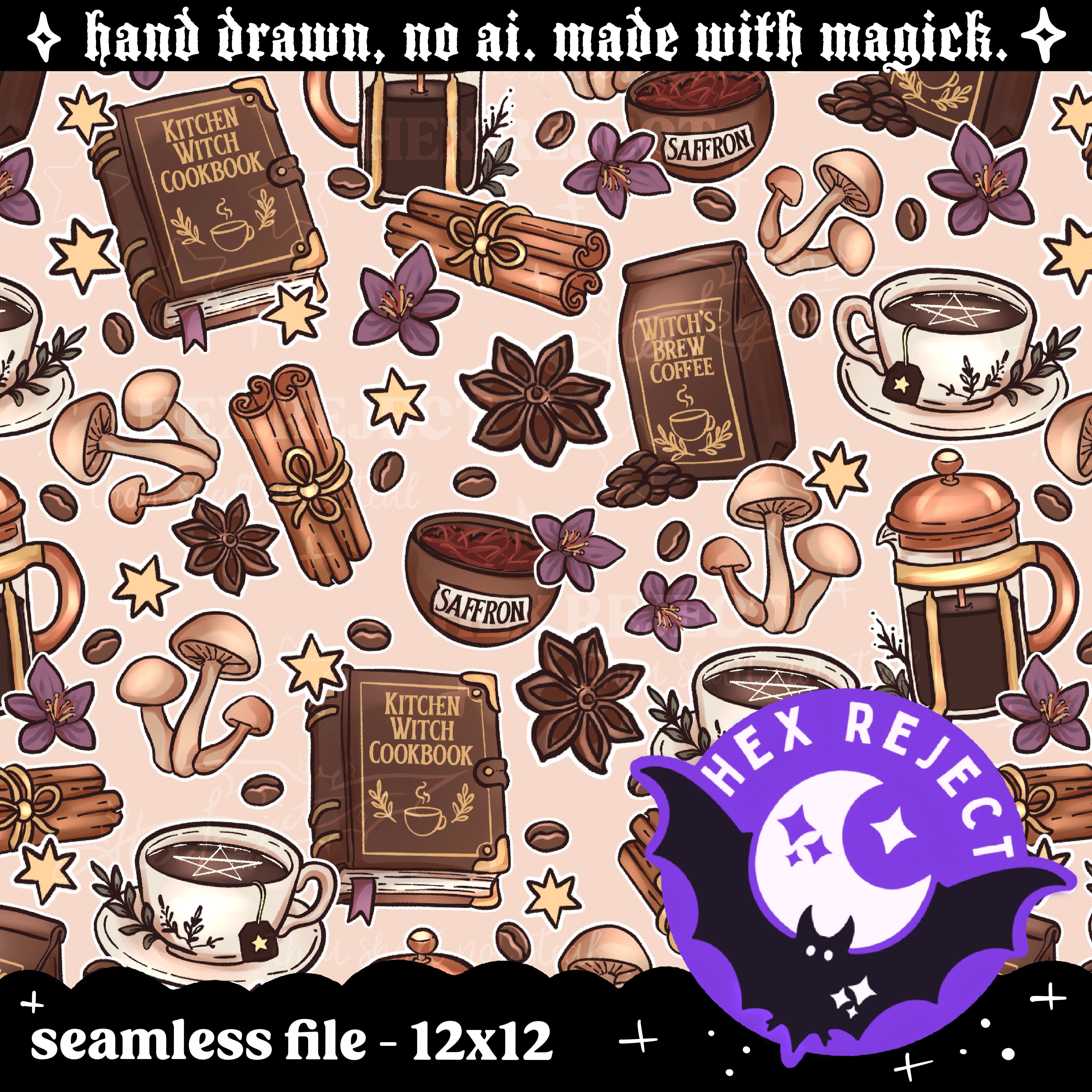 Kitchen Witch Coords - Seamless Files