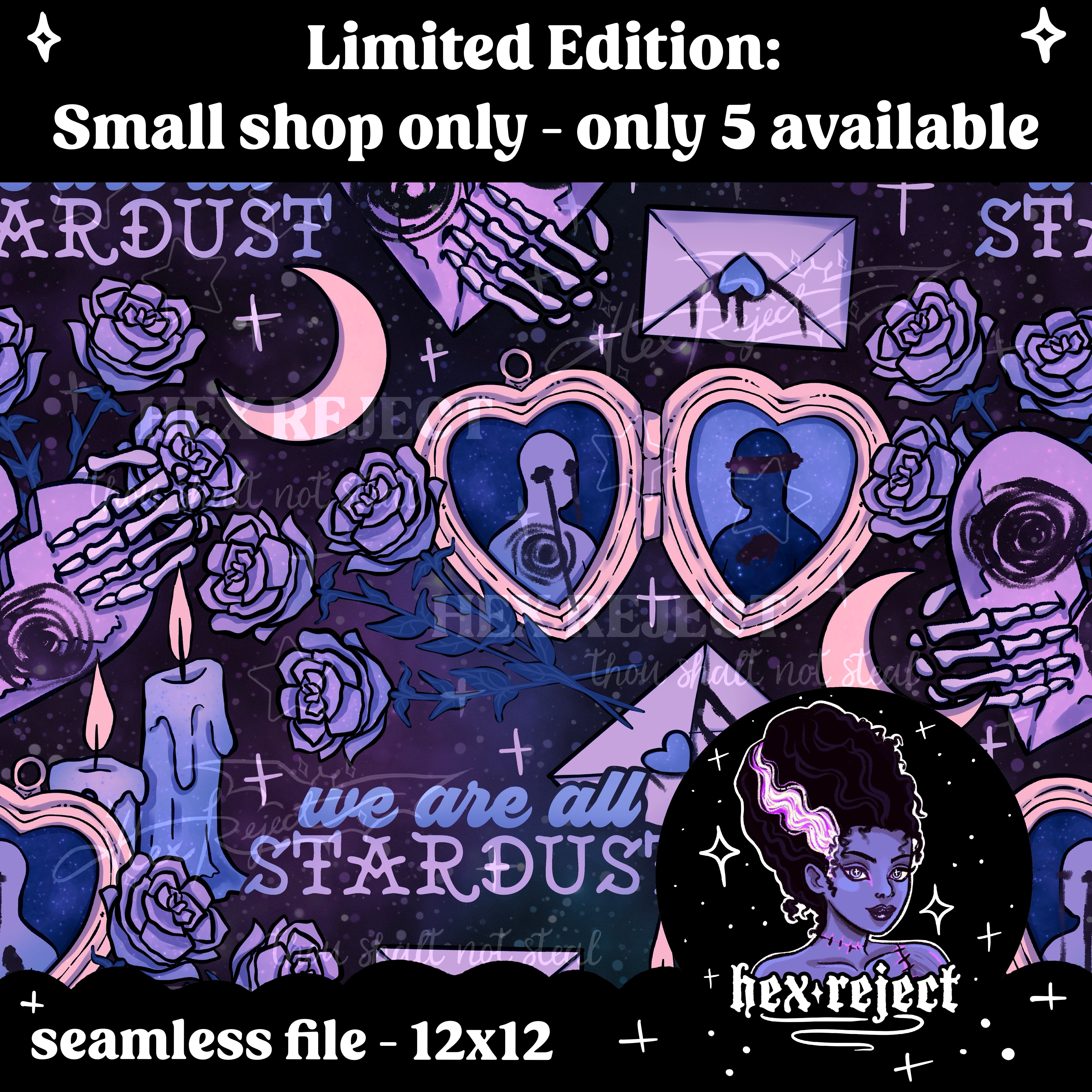 Void - Seamless & PNG files - Hextober 2025- 2 files included with every purchase