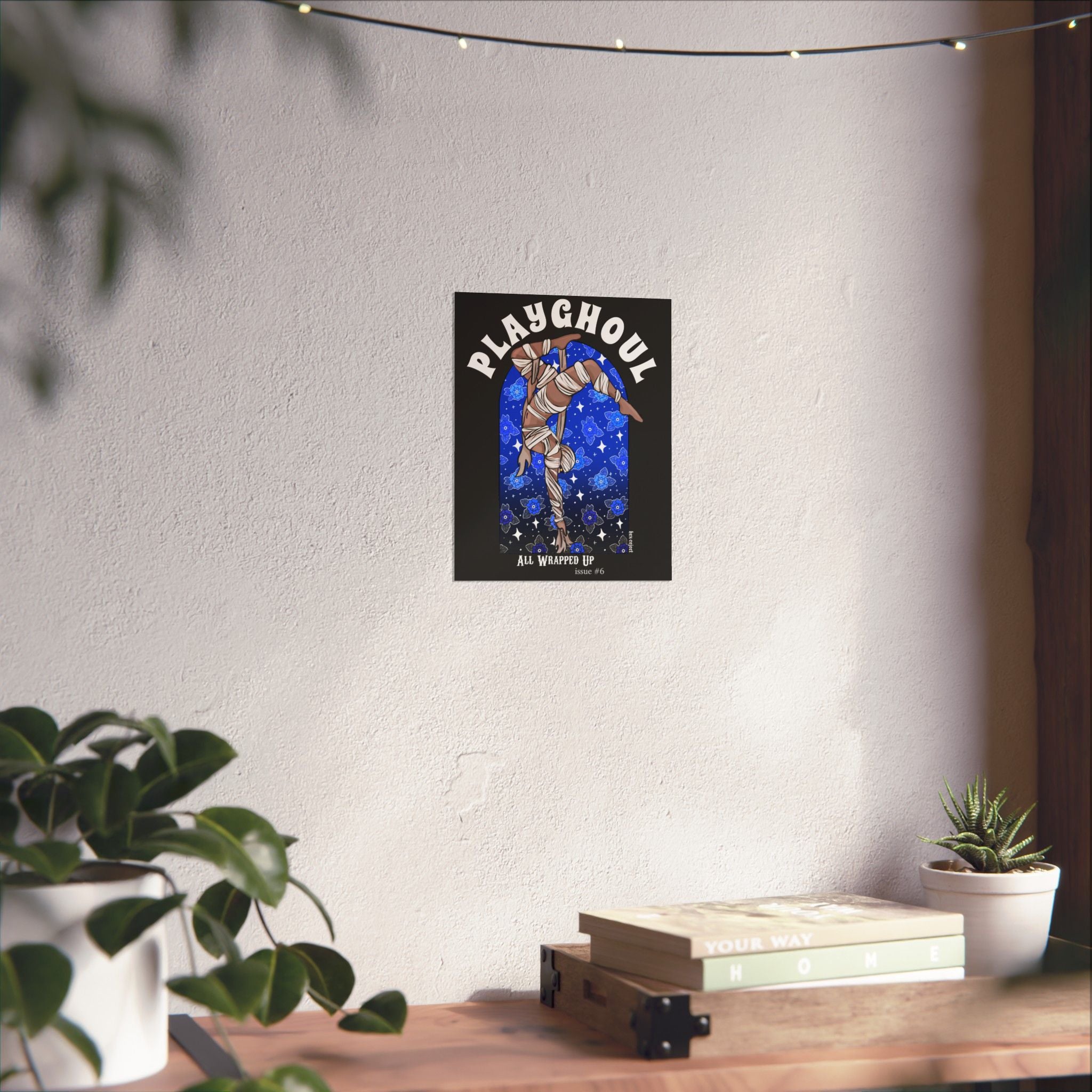 Mummy PLAYGHOUL vertical matte poster