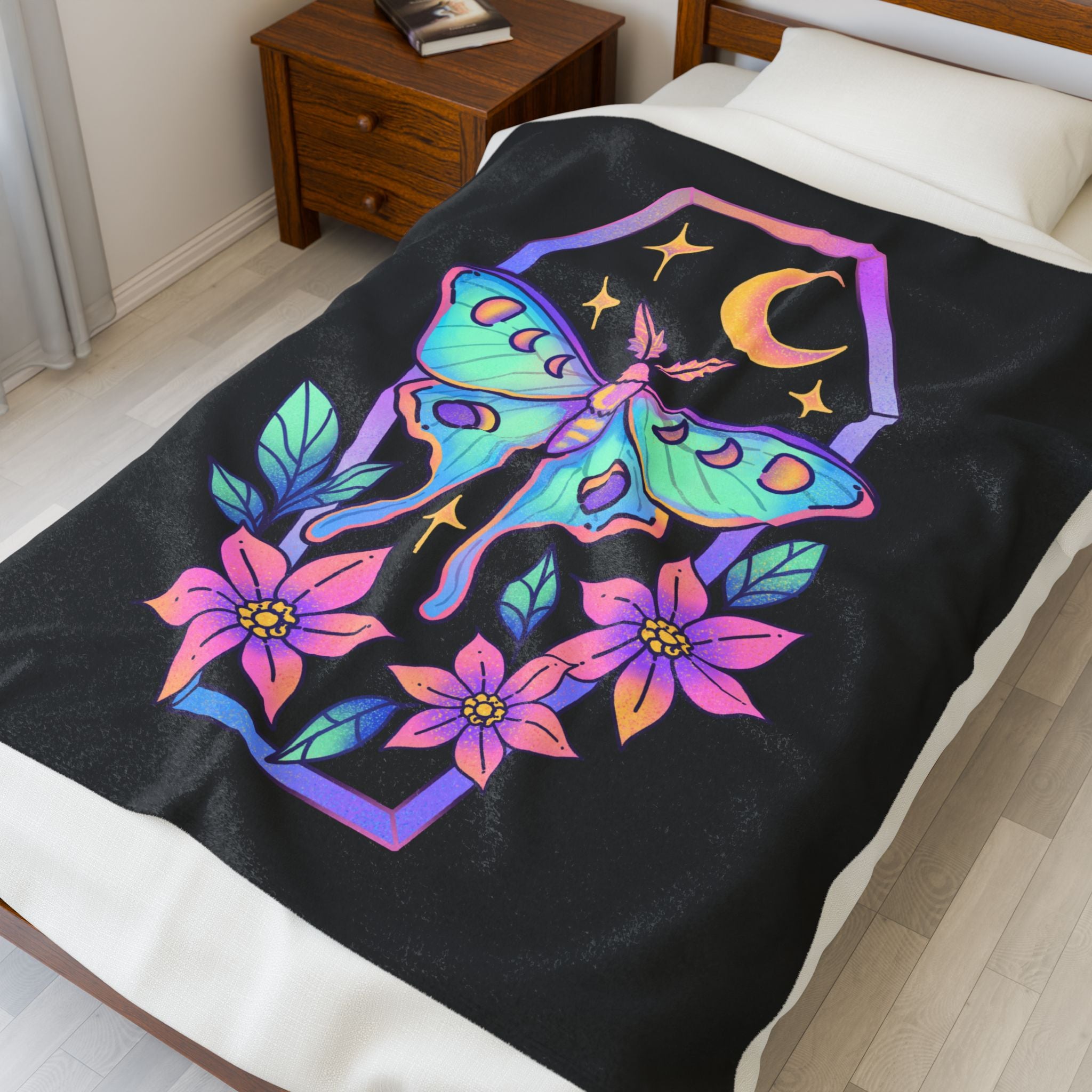 Coffin II (Hextober 2025) - Cozy Velveteen Plush Blanket