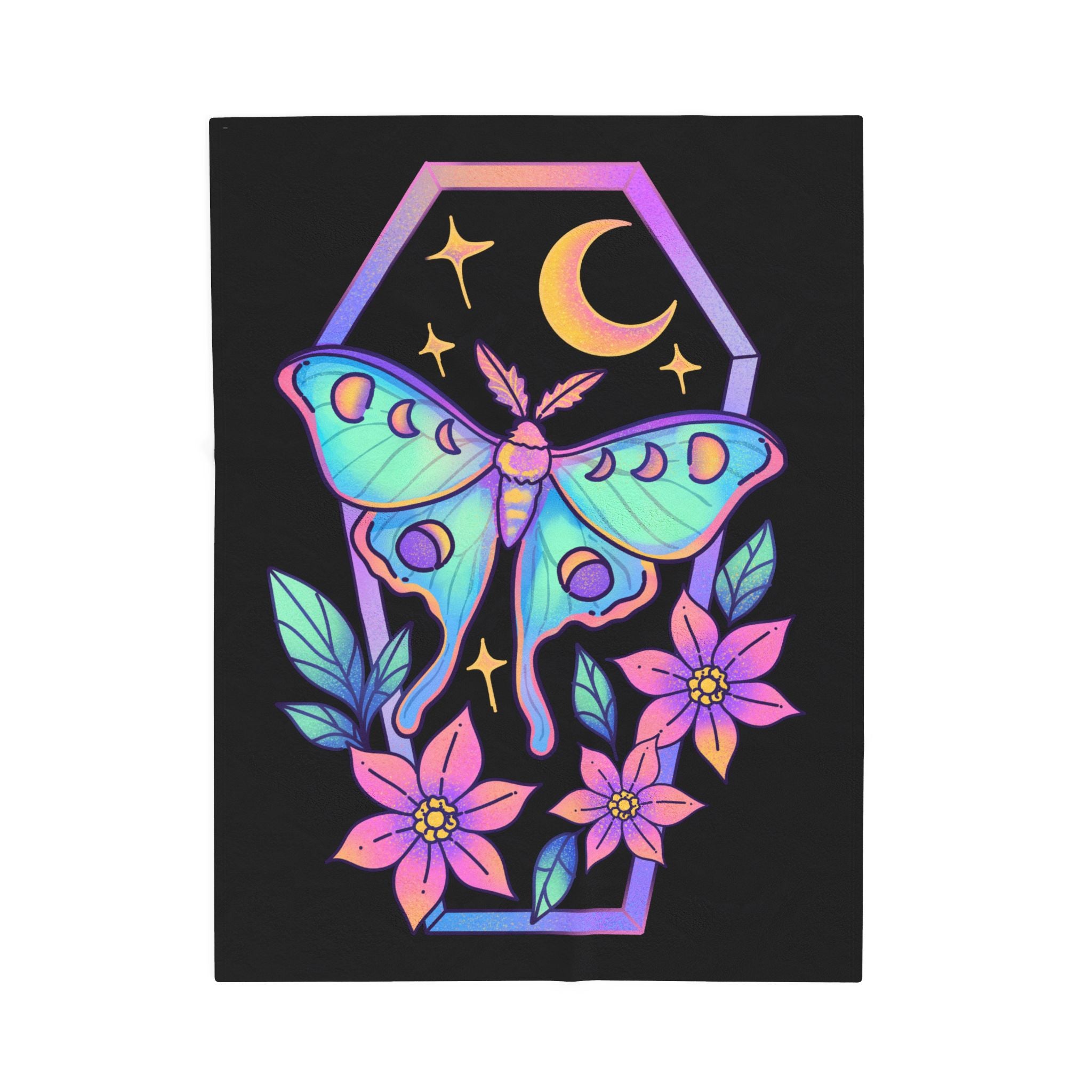 Coffin II (Hextober 2025) - Cozy Velveteen Plush Blanket
