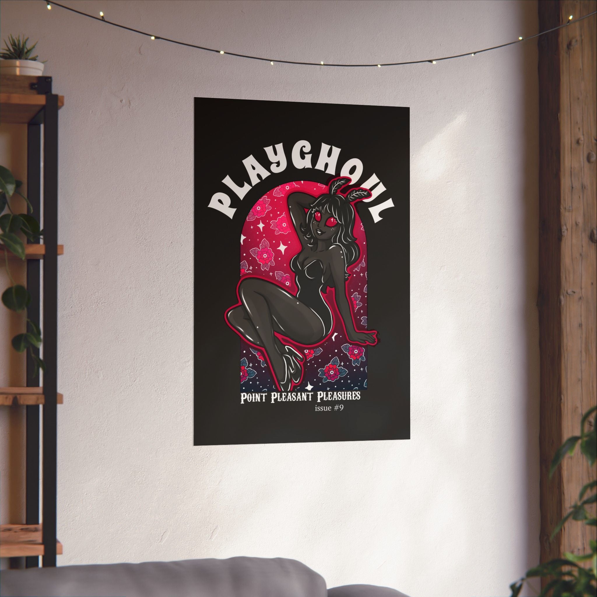Mothwoman PLAYGHOUL vertical matte poster