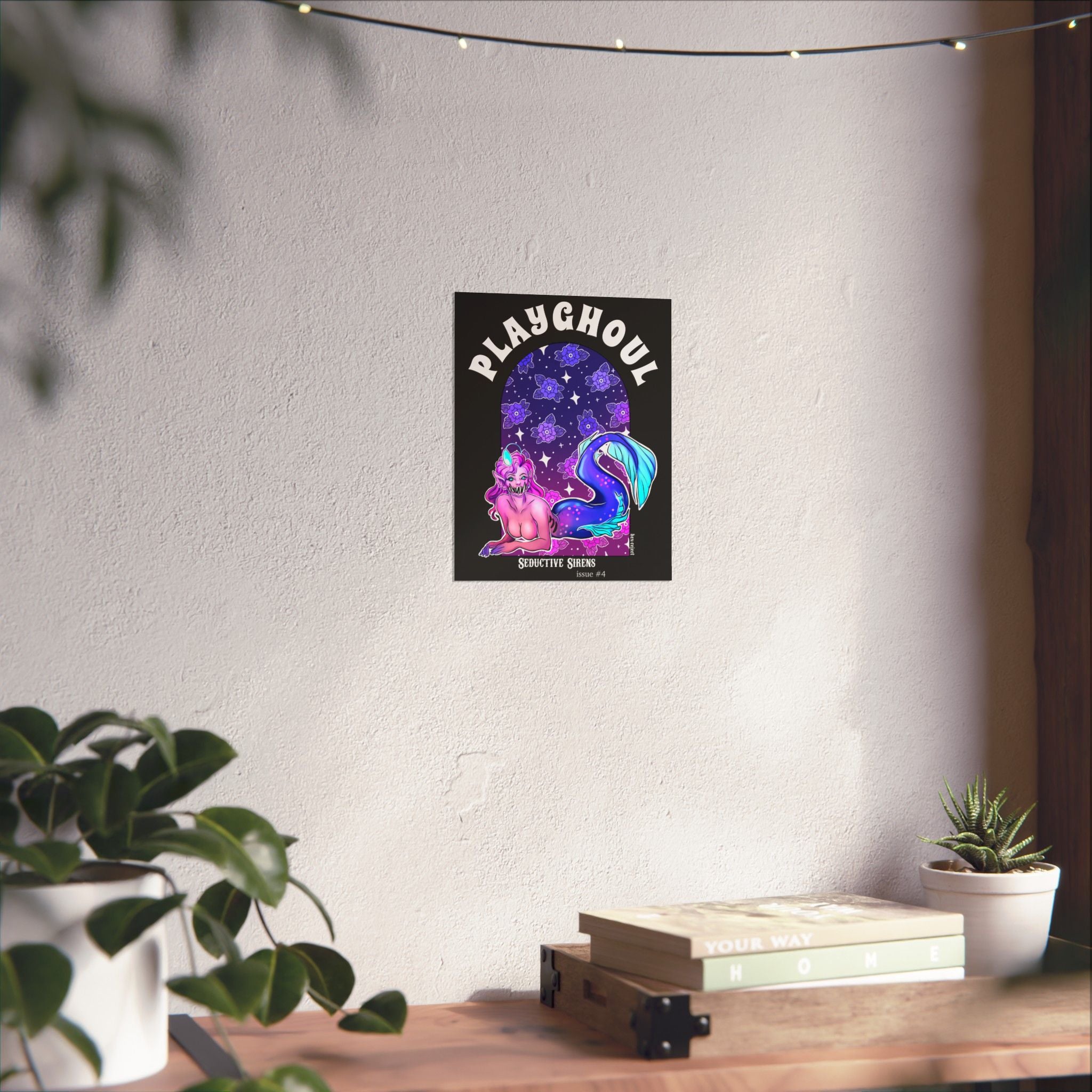 Siren PLAYGHOUL vertical matte poster