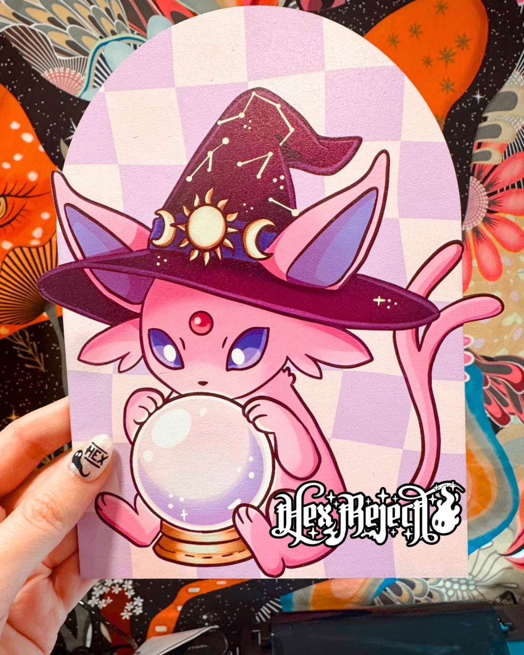 Divination Witch - Wooden Wall Hanging Art Print