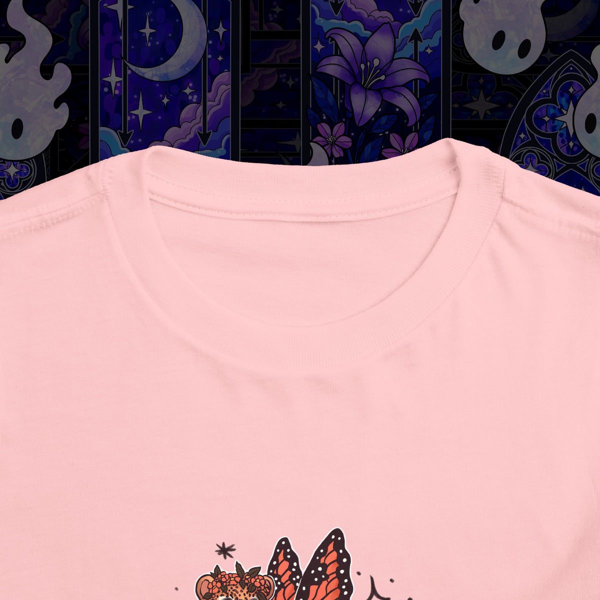 Fairy Leopard Toddler Tee — Cute Leopard with Peaches Graphic