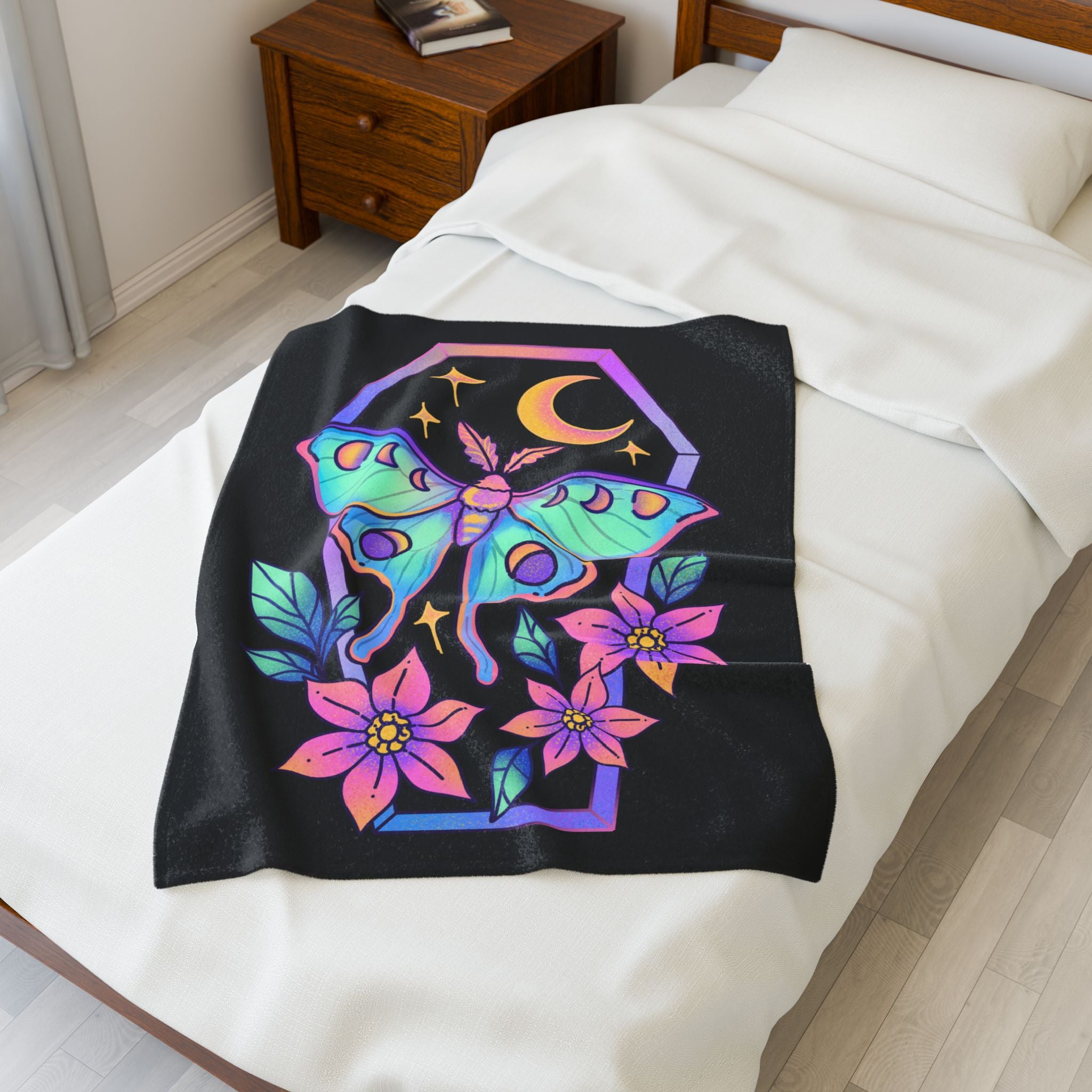 Coffin II (Hextober 2025) - Cozy Velveteen Plush Blanket