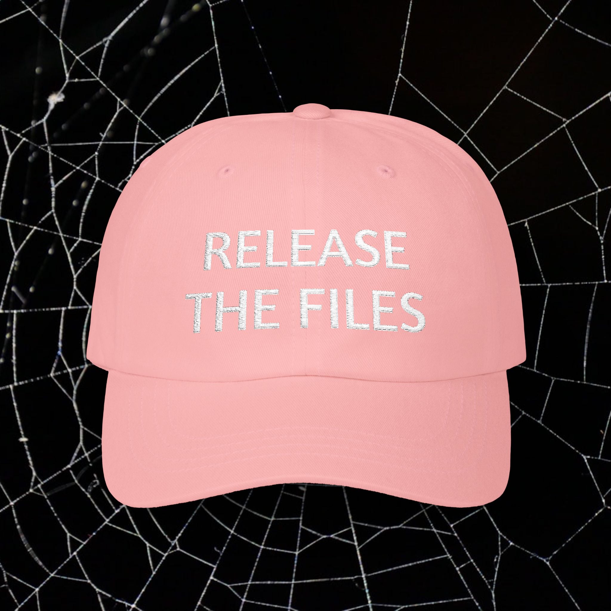 'Release The Files' Classic Hat, Casual Wear, Protest Hat, Adjustable Cap