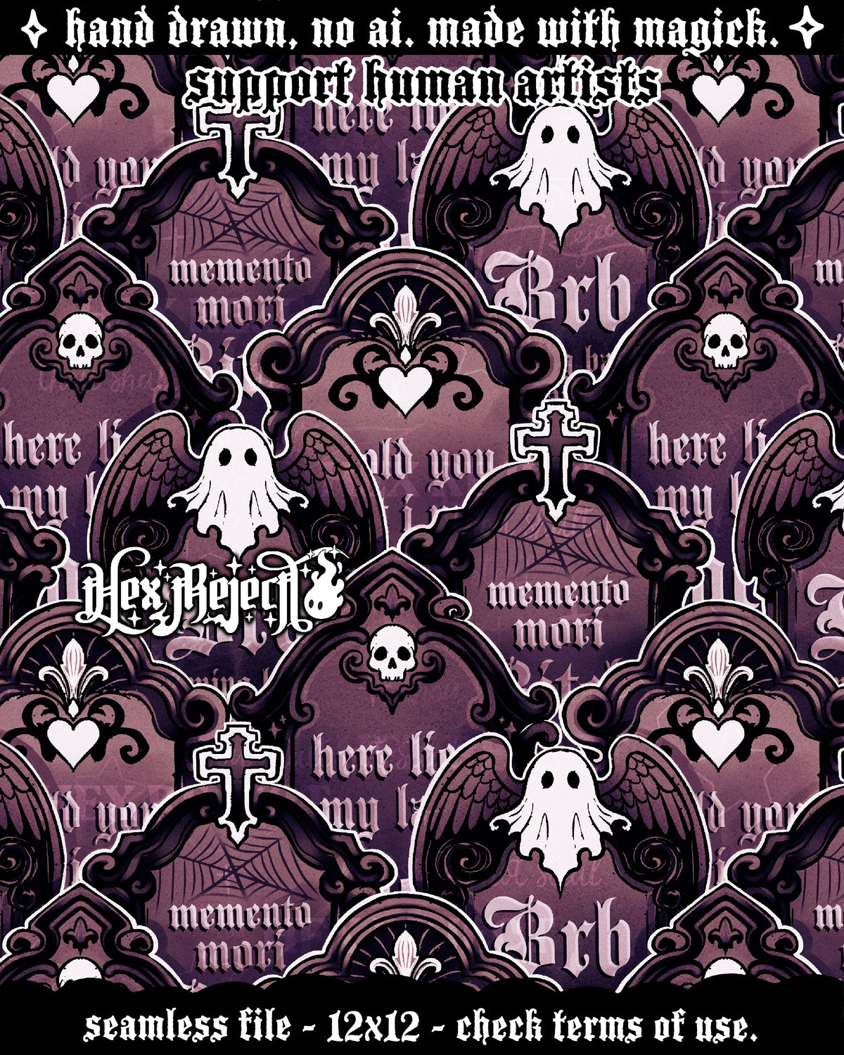 Day Two - Cemetery : Hextober - Seamless file
