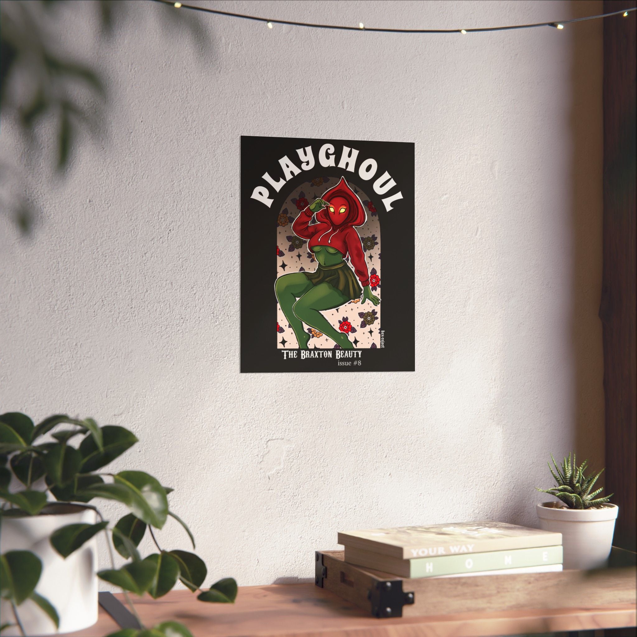 Flatwoods Monster PLAYGHOUL vertical matte poster