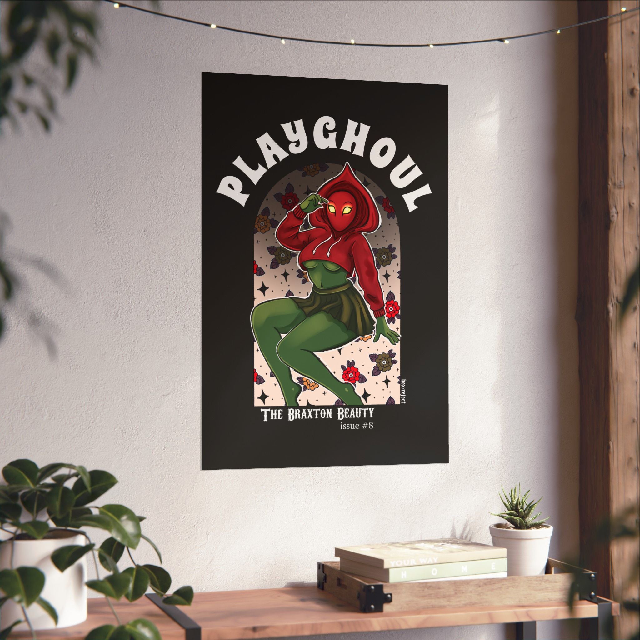 Flatwoods Monster PLAYGHOUL vertical matte poster