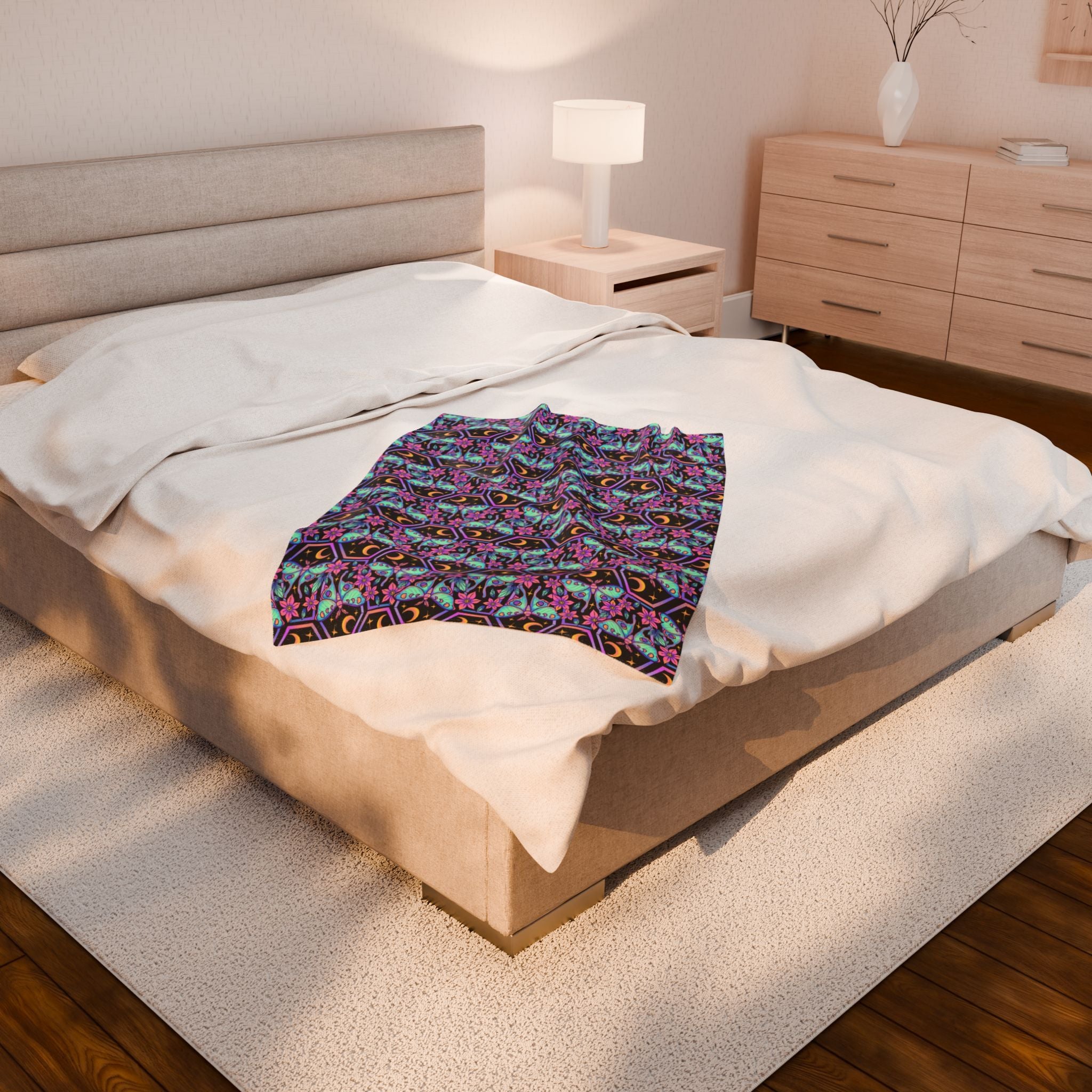 Coffin (Hextober 2025) - Cozy Velveteen Plush Blanket