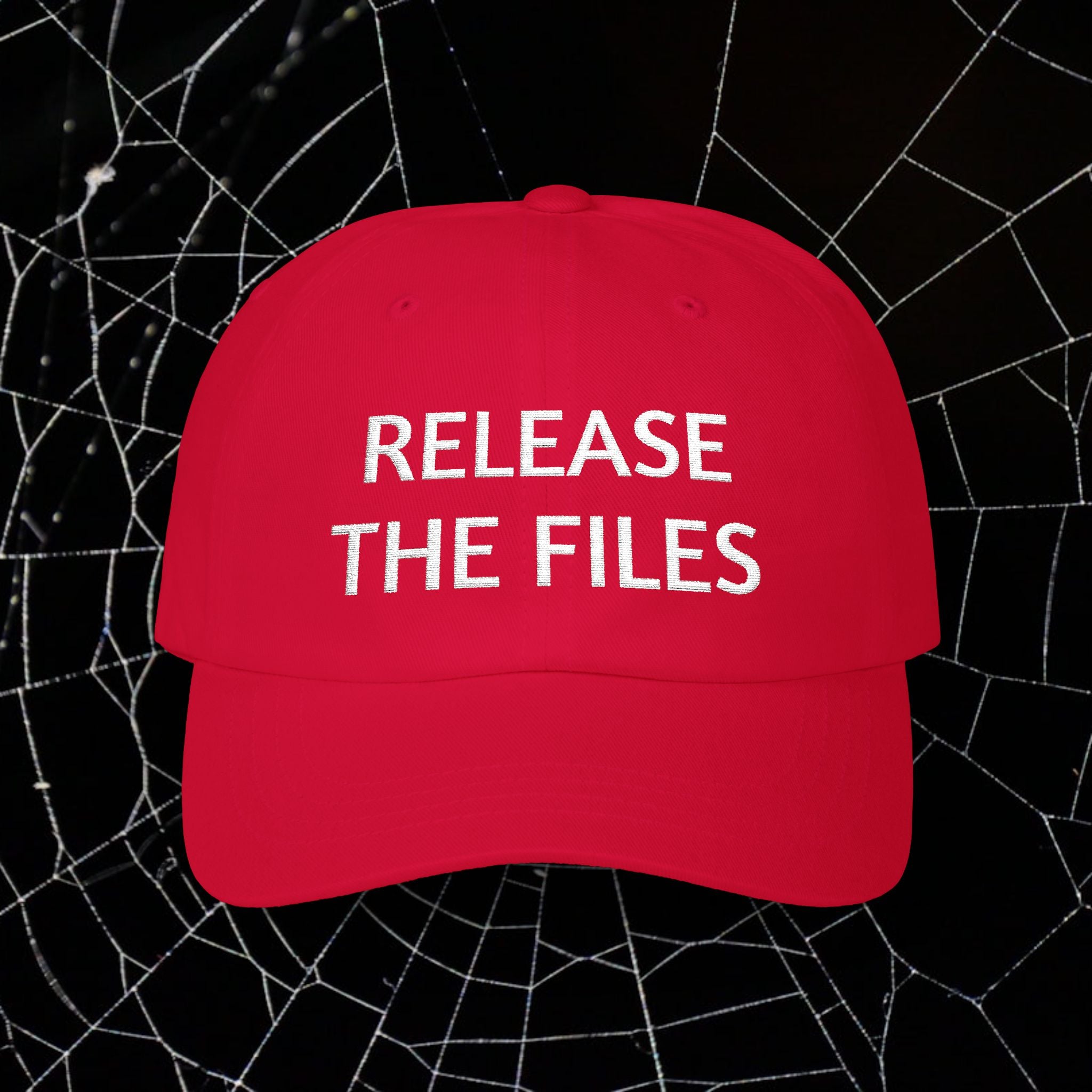 'Release The Files' Classic Hat, Casual Wear, Protest Hat, Adjustable Cap