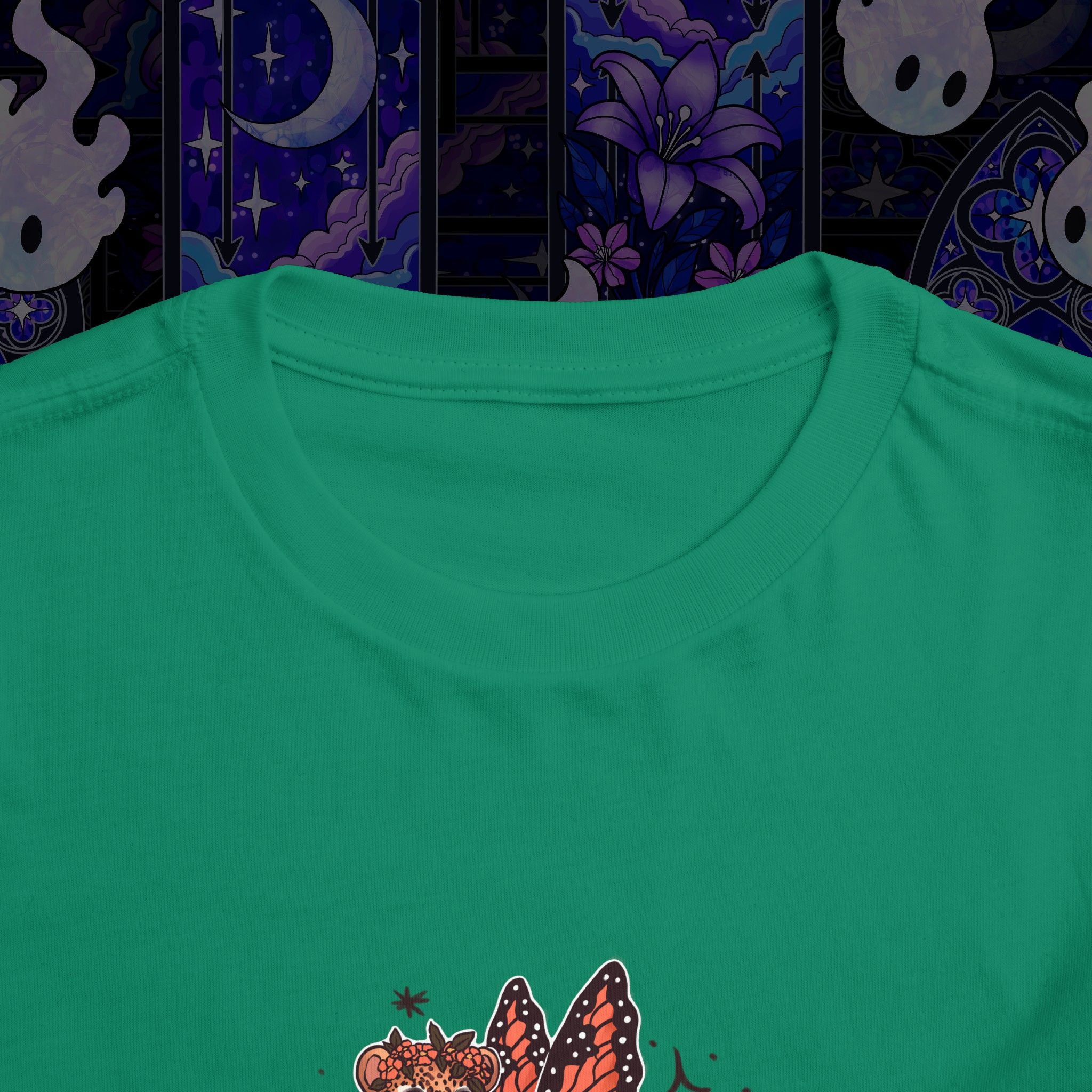 Fairy Leopard Toddler Tee — Cute Leopard with Peaches Graphic