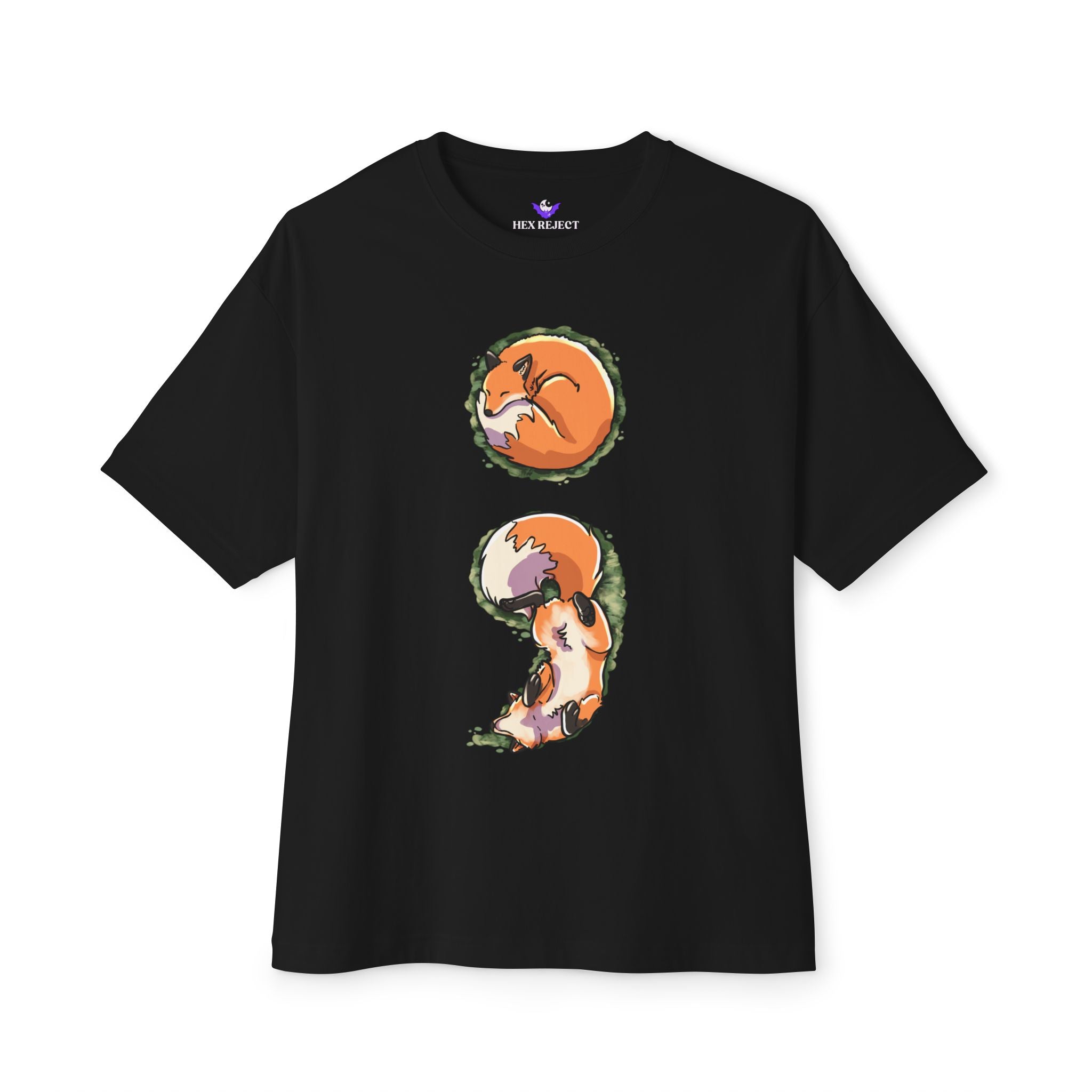 Semicolon fox Unisex Relaxed Tee