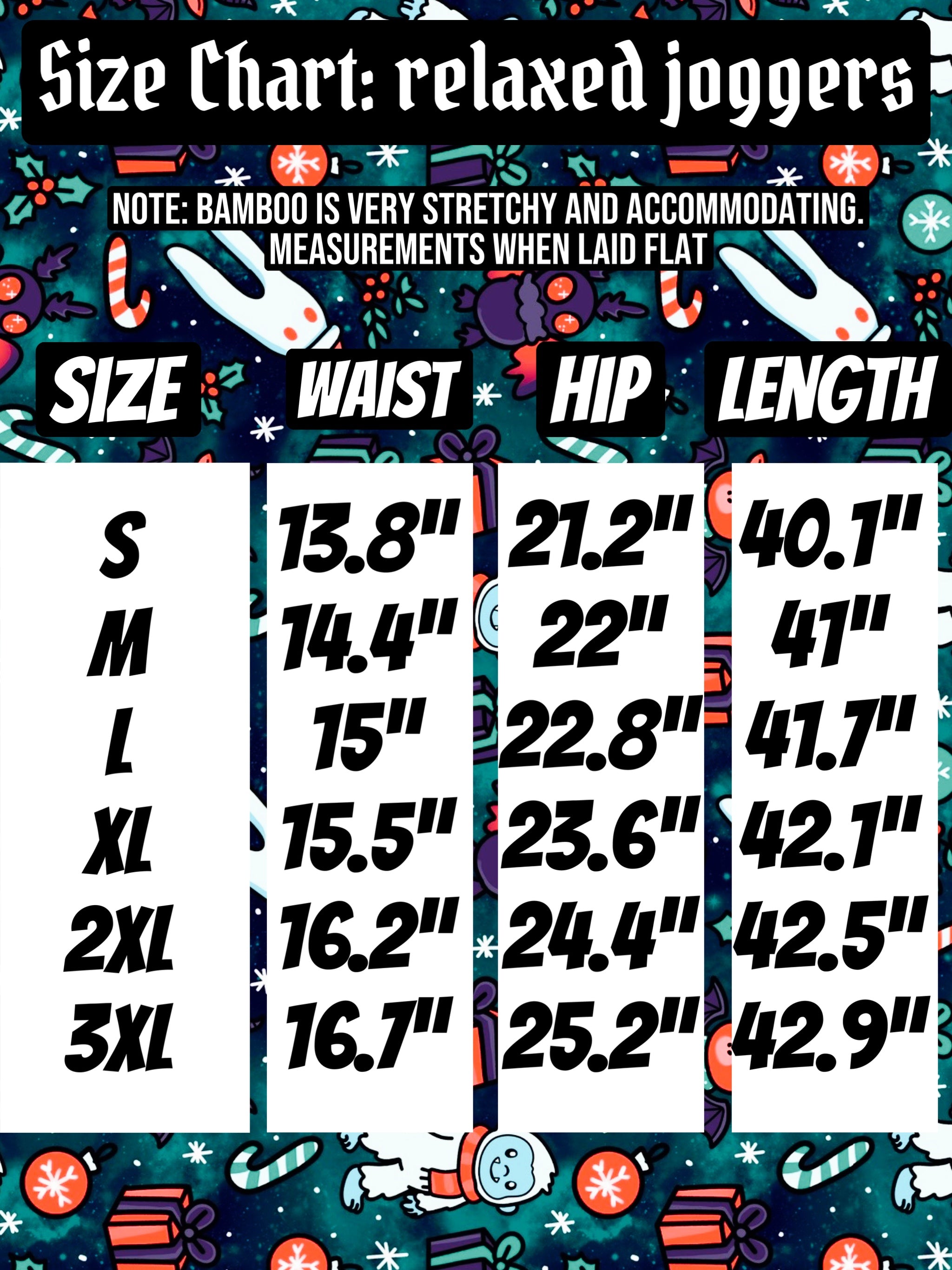 Bats & bows relaxed joggers - full print / preorder *arrives by early Nov*