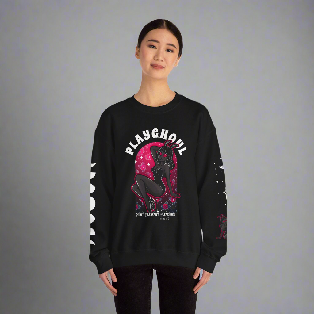 Mothwoman PLAYGHOUL crewneck sweatshirt