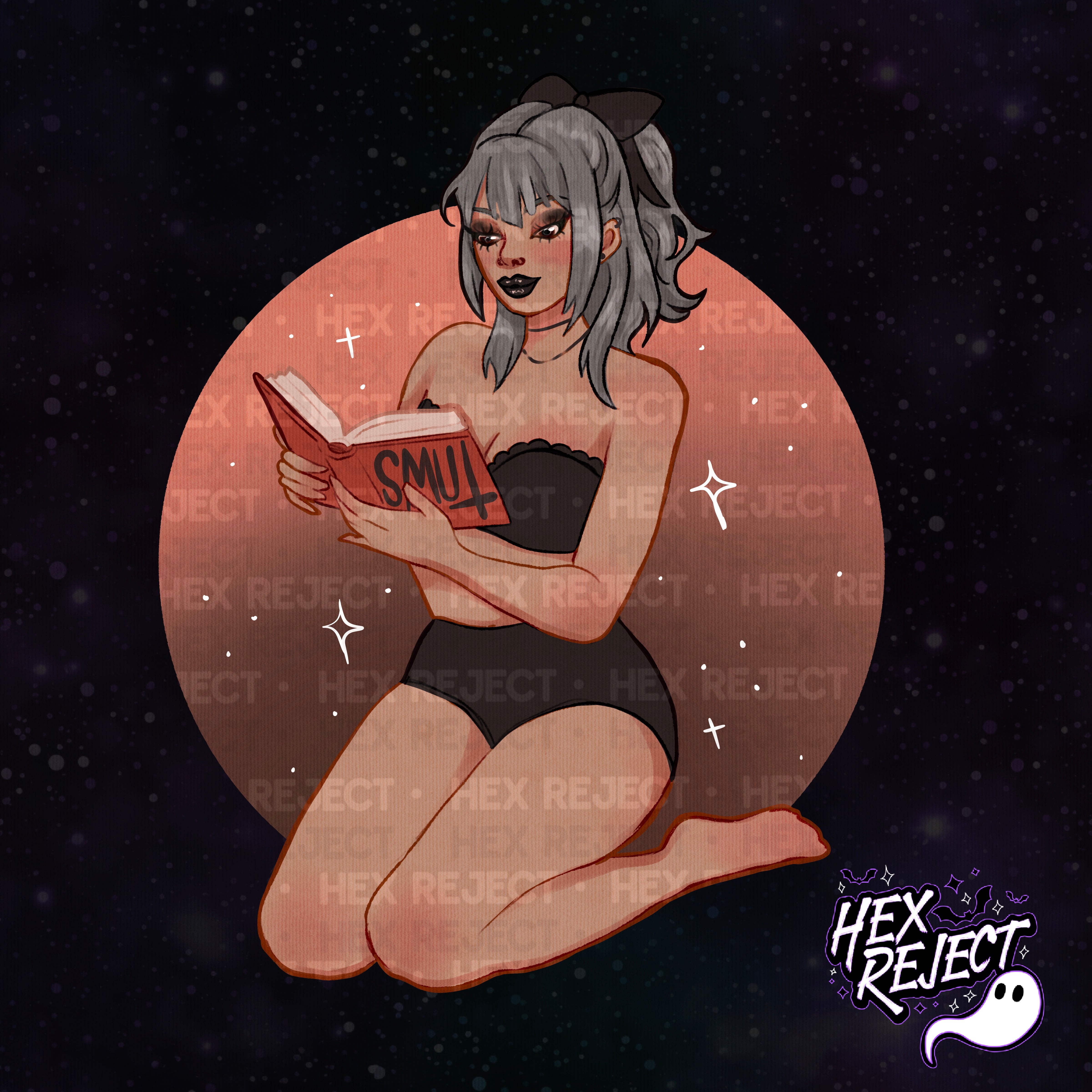 Books (Smut playghoul) - Seamless & PNG files - Hextober 2025