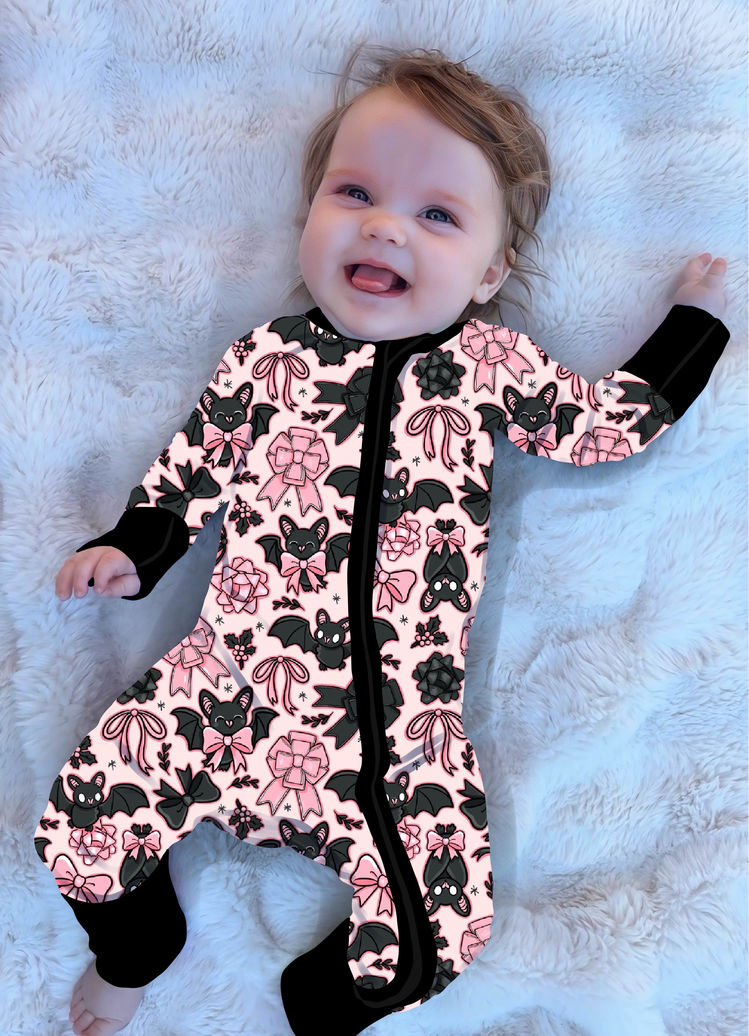 Bats & Bows Zippies / preorder *arrives by early Nov*