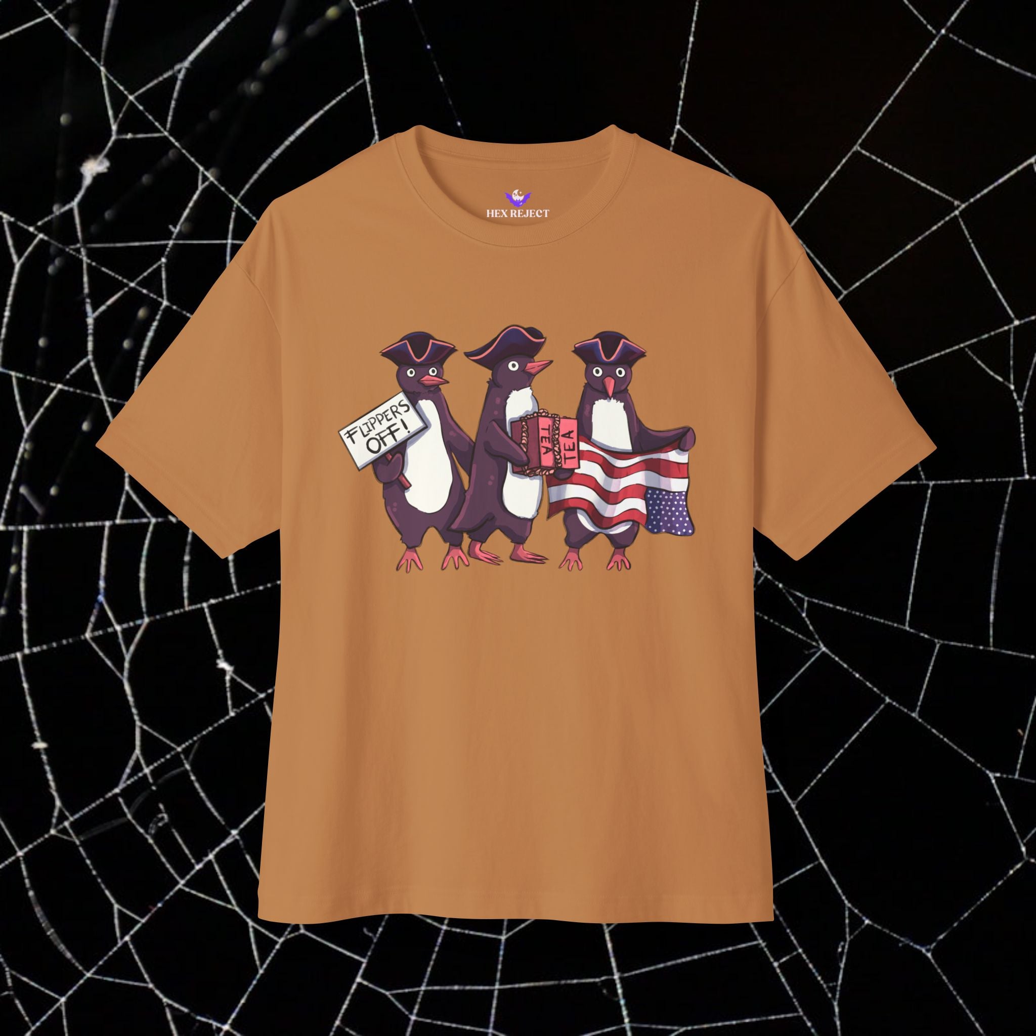 Penguin Protest - Unisex Relaxed Boxy Tee