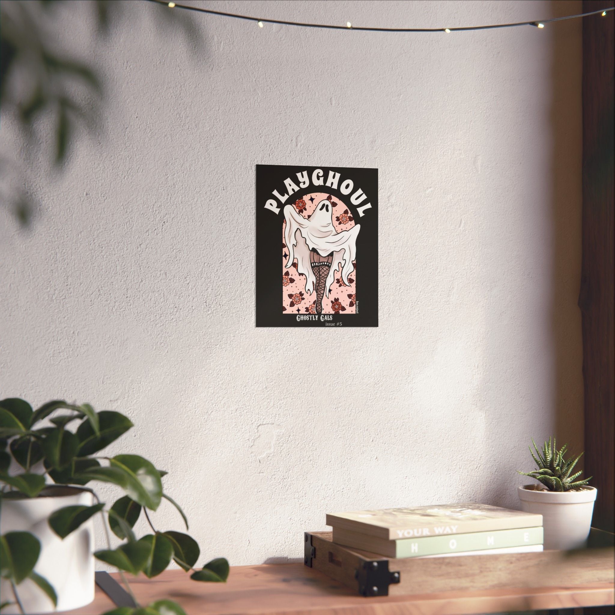 Boodoir Ghost PLAYGHOUL vertical matte poster