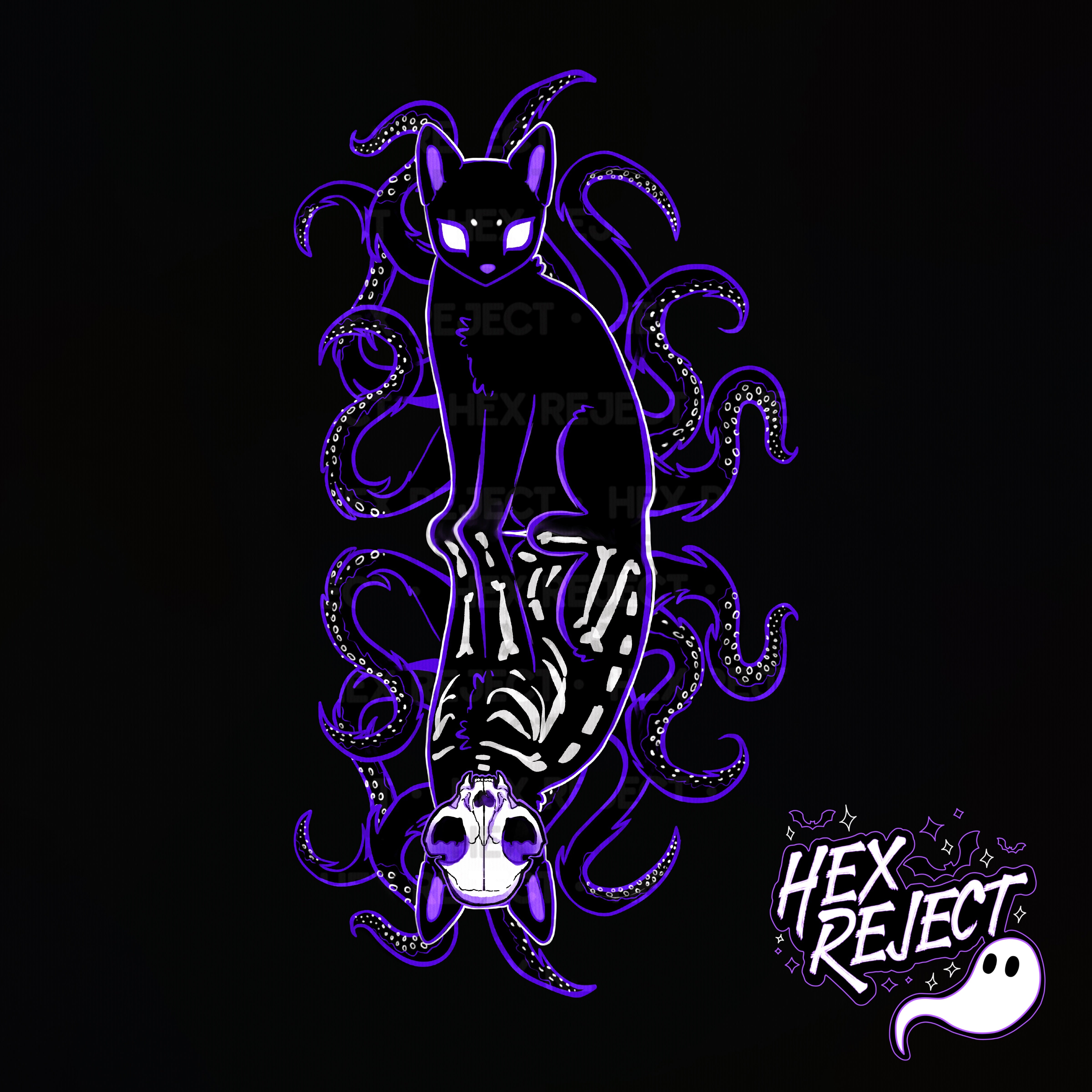 Eldritch - Seamless & PNG files - Hextober 2025