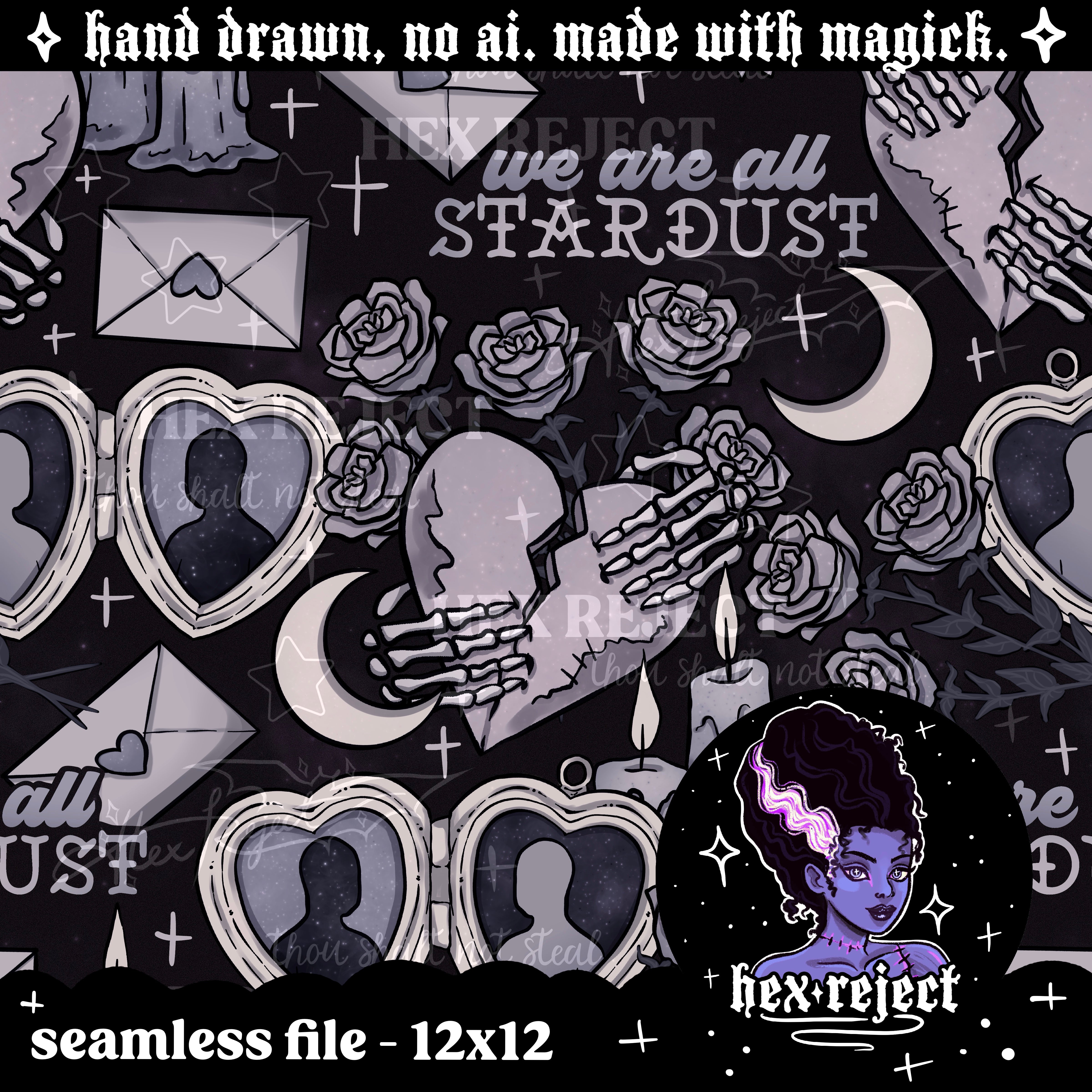 Void - Seamless & PNG files - Hextober 2025- 2 files included with every purchase