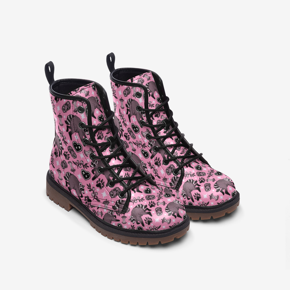 Pink Jimothy - Casual Leather Lightweight boots MT