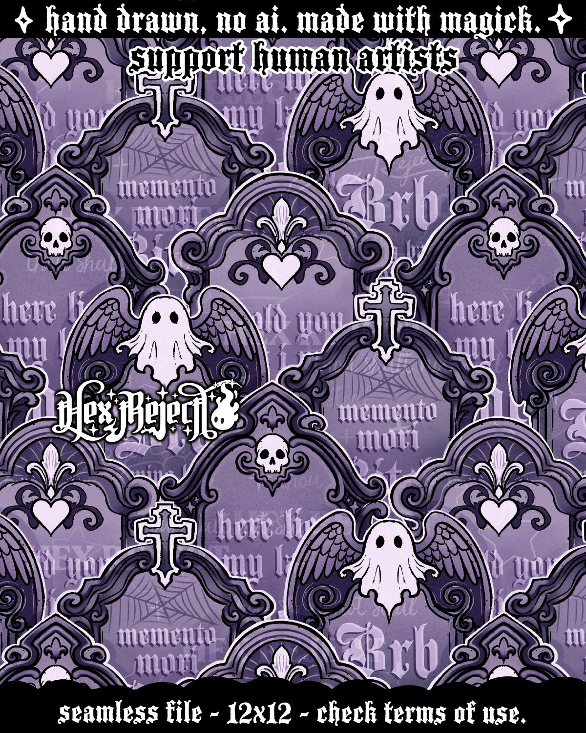 Day Two - Cemetery : Hextober - Seamless file