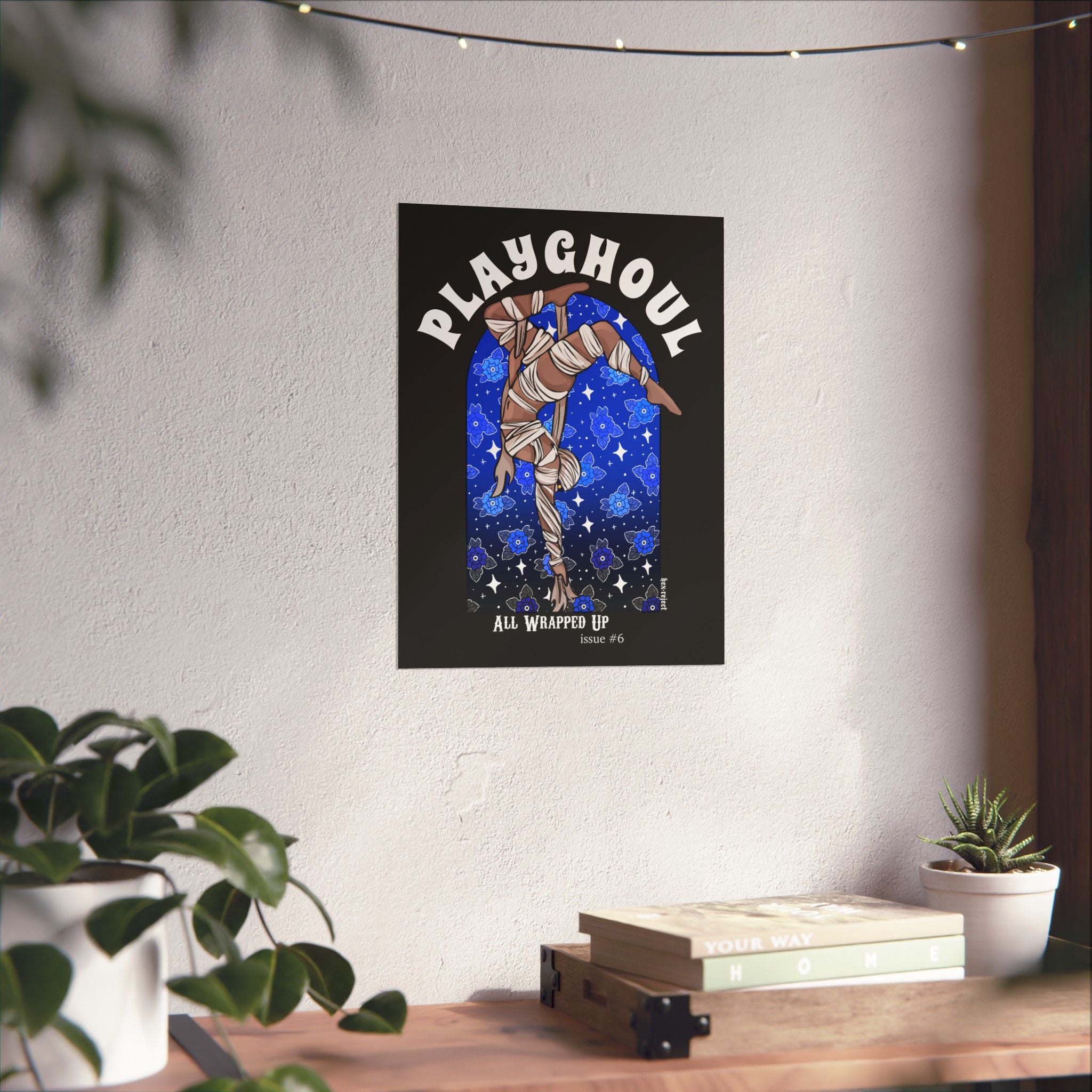 Mummy PLAYGHOUL vertical matte poster