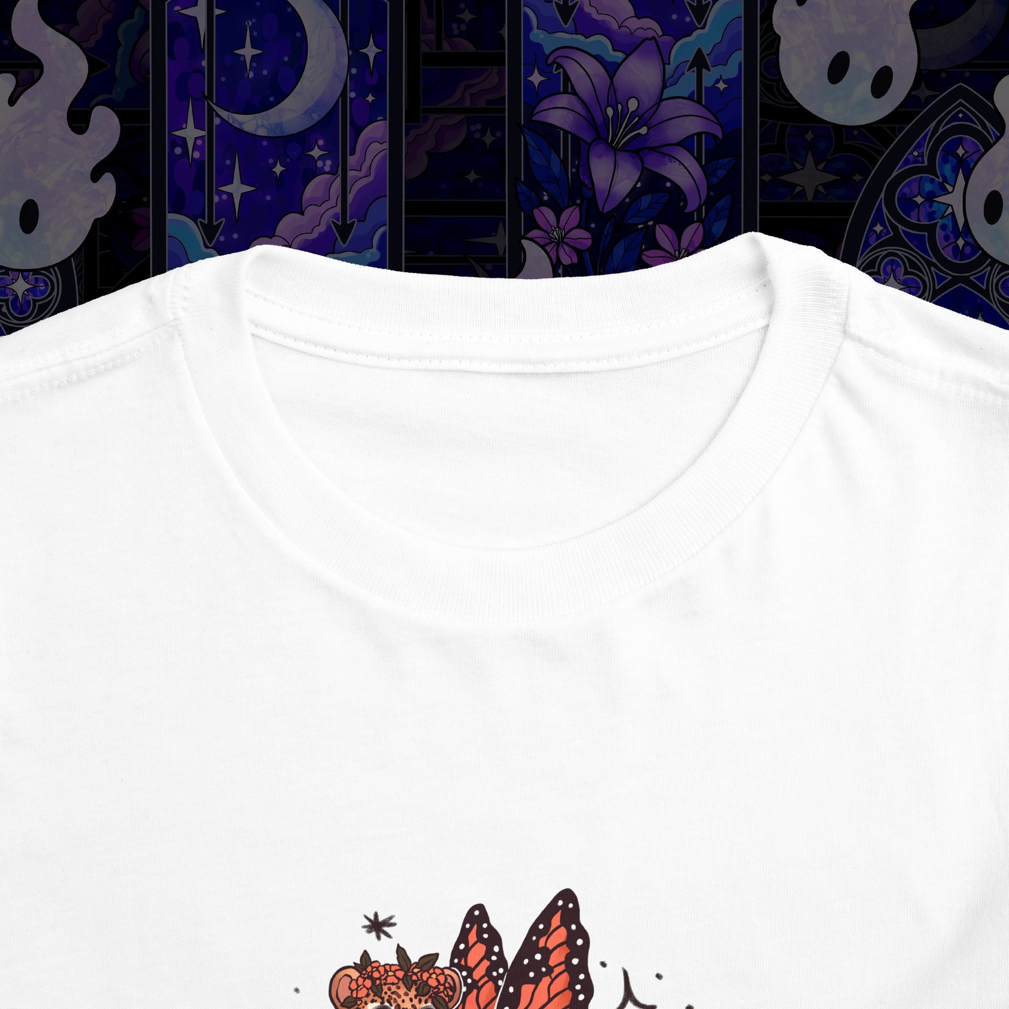 Fairy Leopard Toddler Tee — Cute Leopard with Peaches Graphic