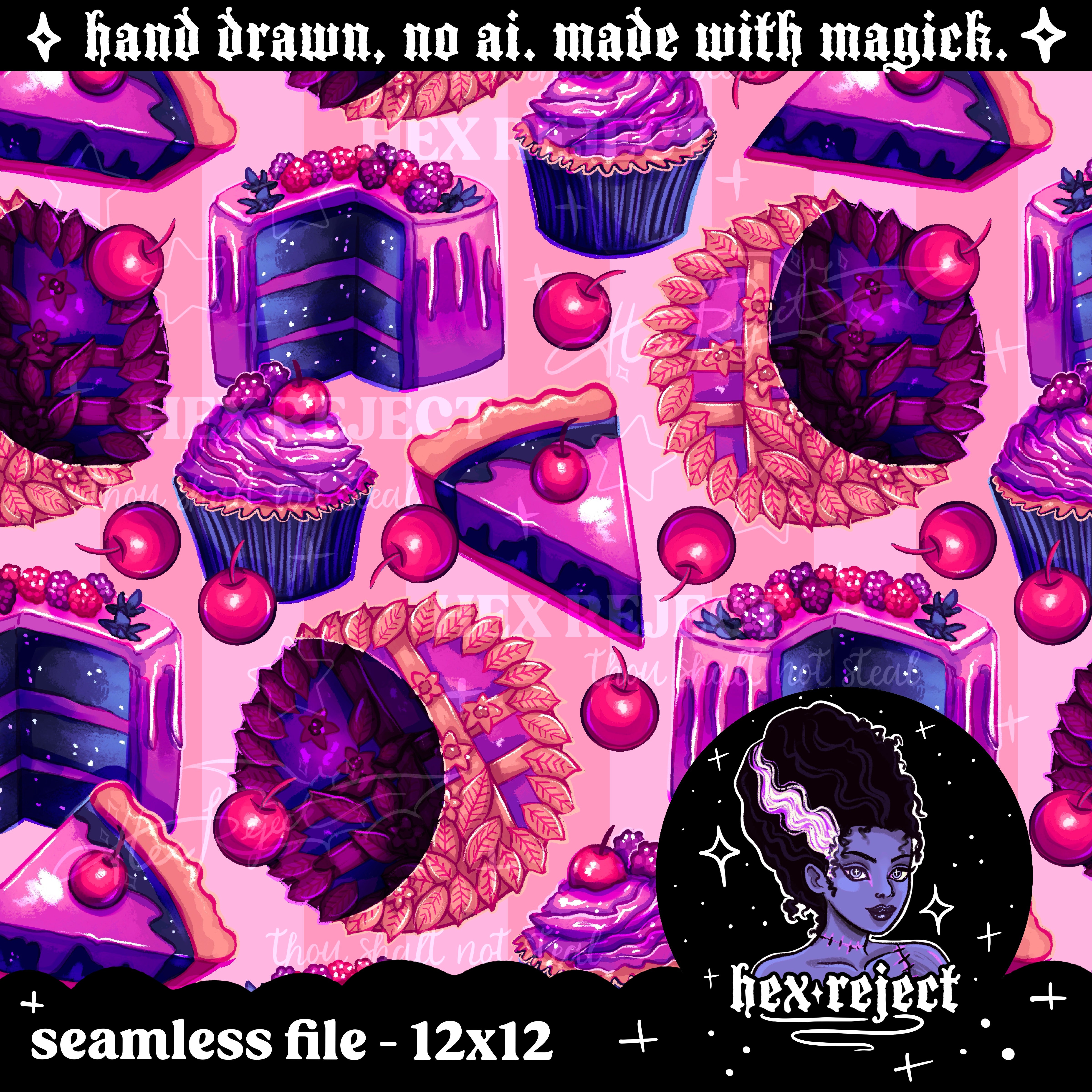 Baked - Seamless & PNG files - Hextober 2025