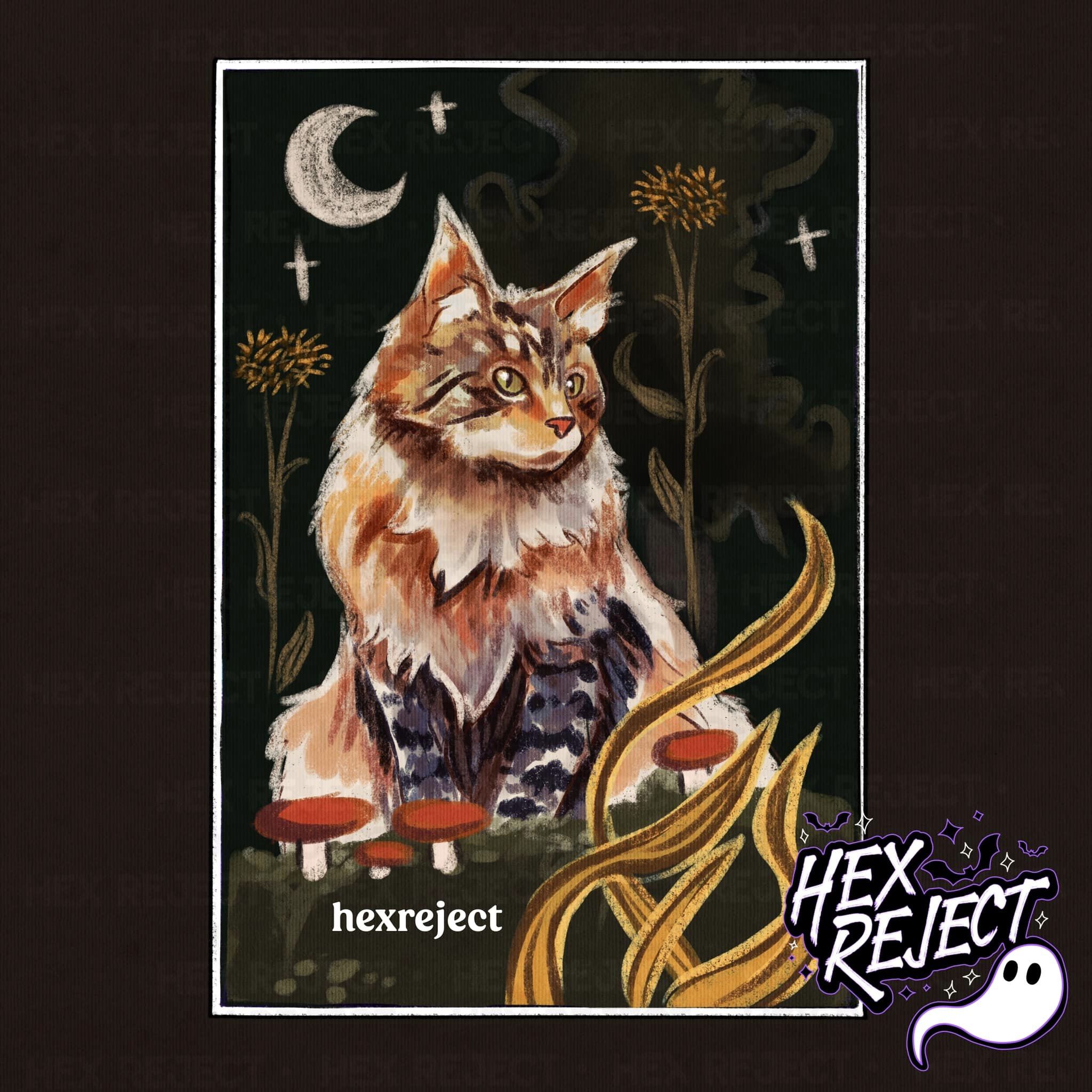 The hermit - No Words - Tarot caTS Illustration - Sub File