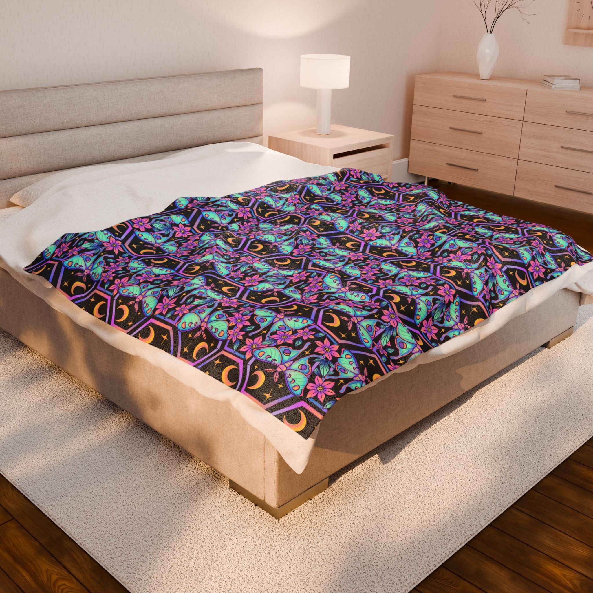 Coffin (Hextober 2025) - Cozy Velveteen Plush Blanket