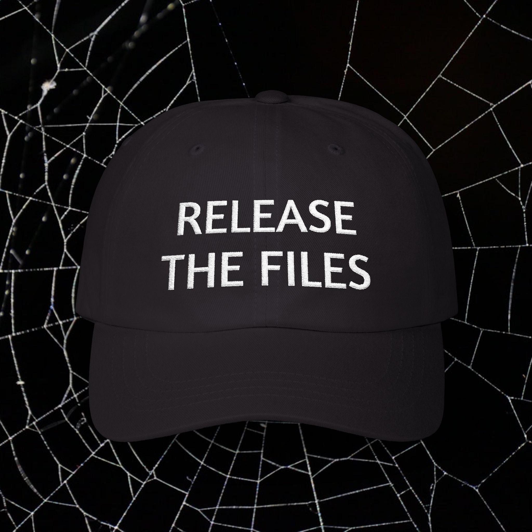 'Release The Files' Classic Hat, Casual Wear, Protest Hat, Adjustable Cap