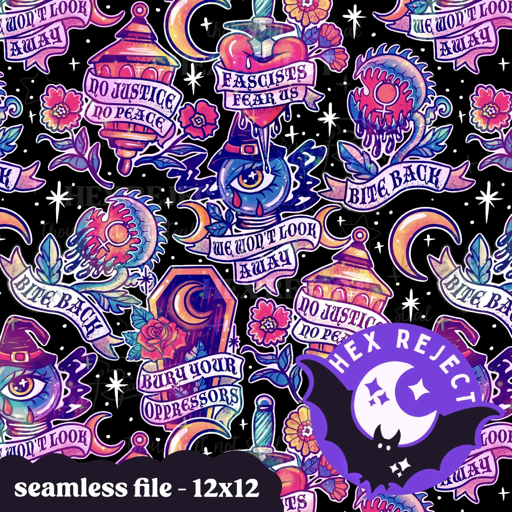 Resist Traditional Tattoos - Seamless file