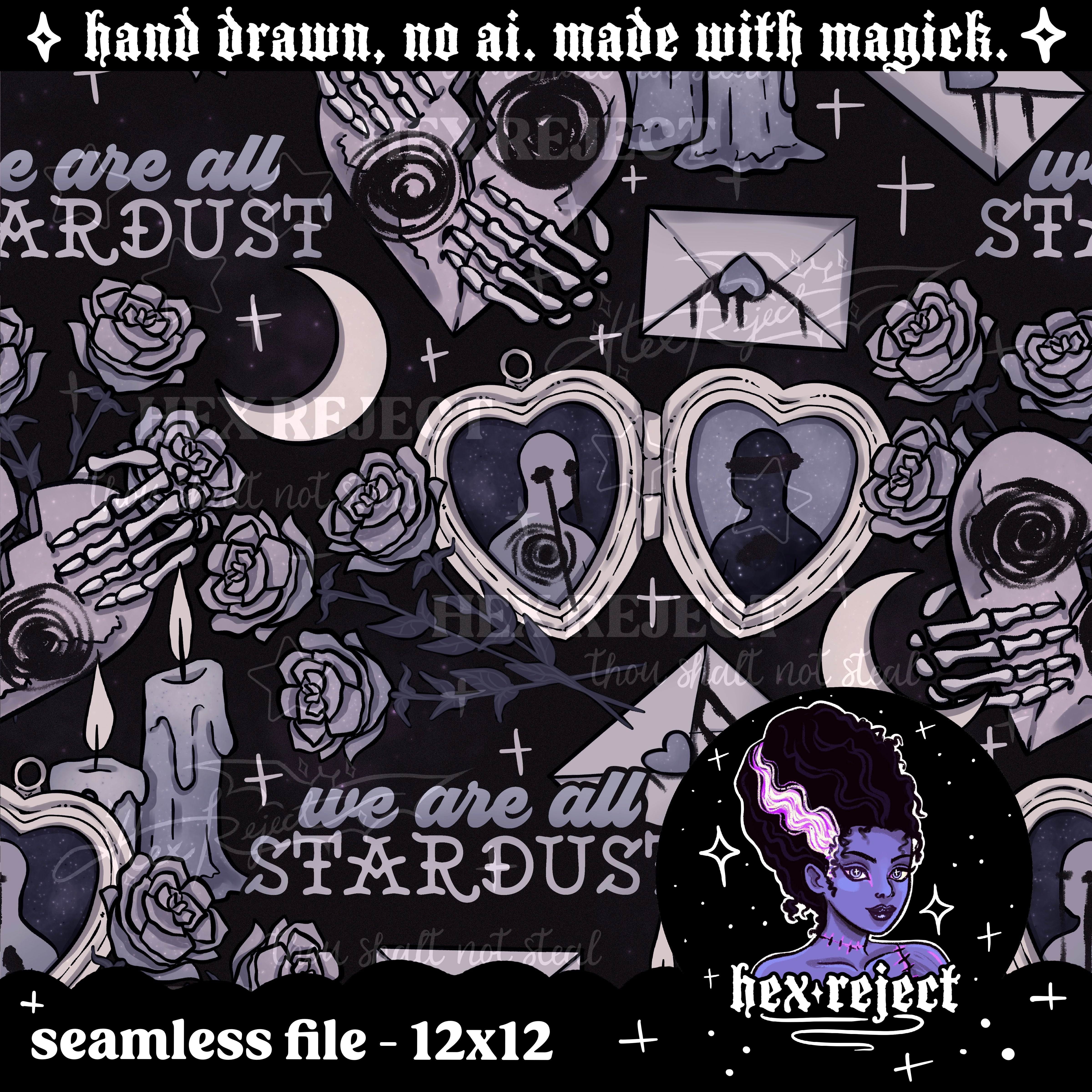 Void - Seamless & PNG files - Hextober 2025- 2 files included with every purchase