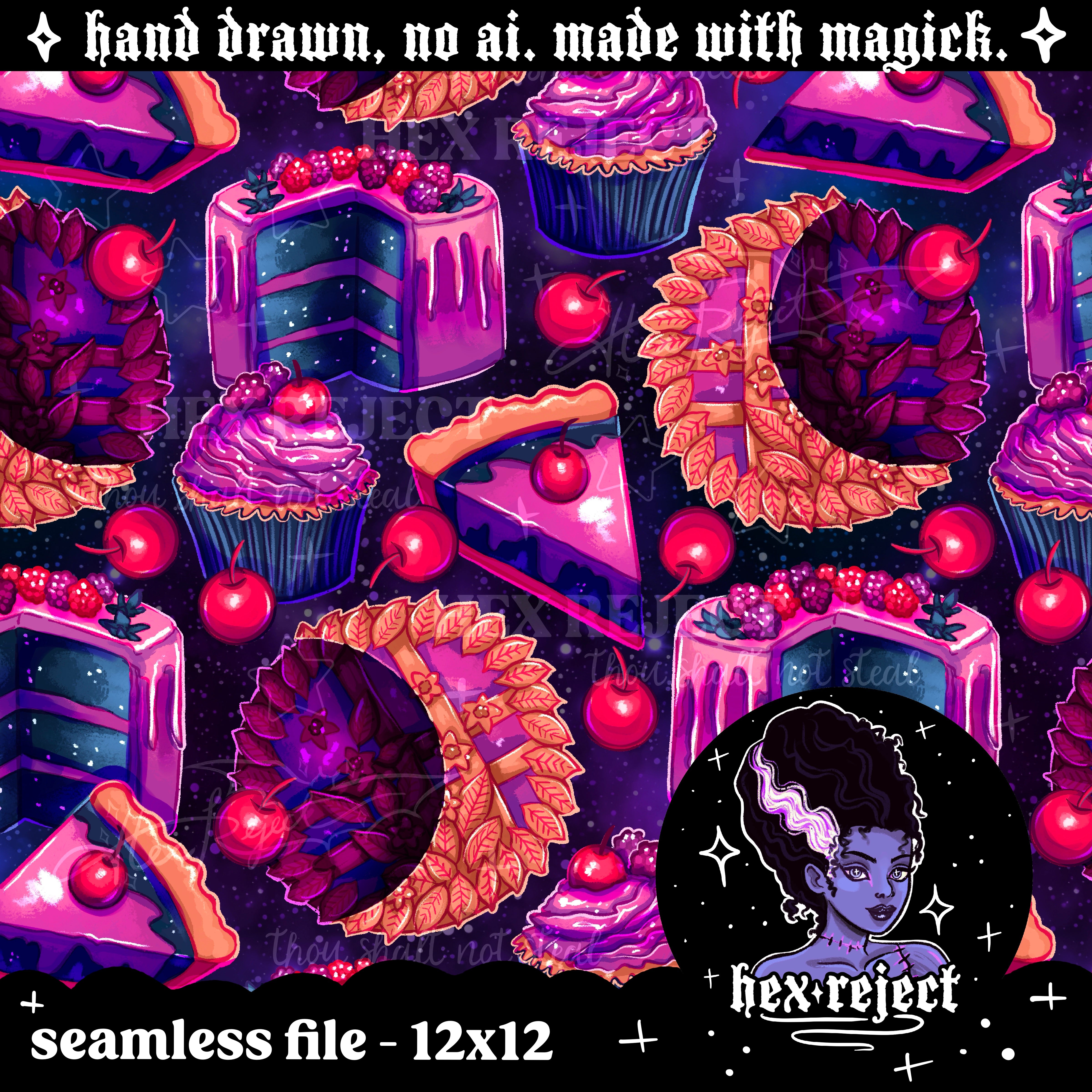 Baked - Seamless & PNG files - Hextober 2025