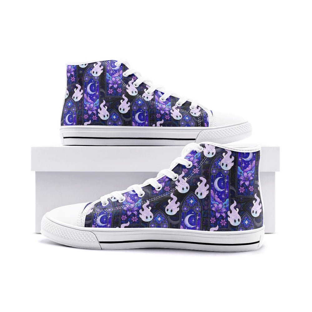 Hex Sprites - Unisex High Top Canvas Shoes