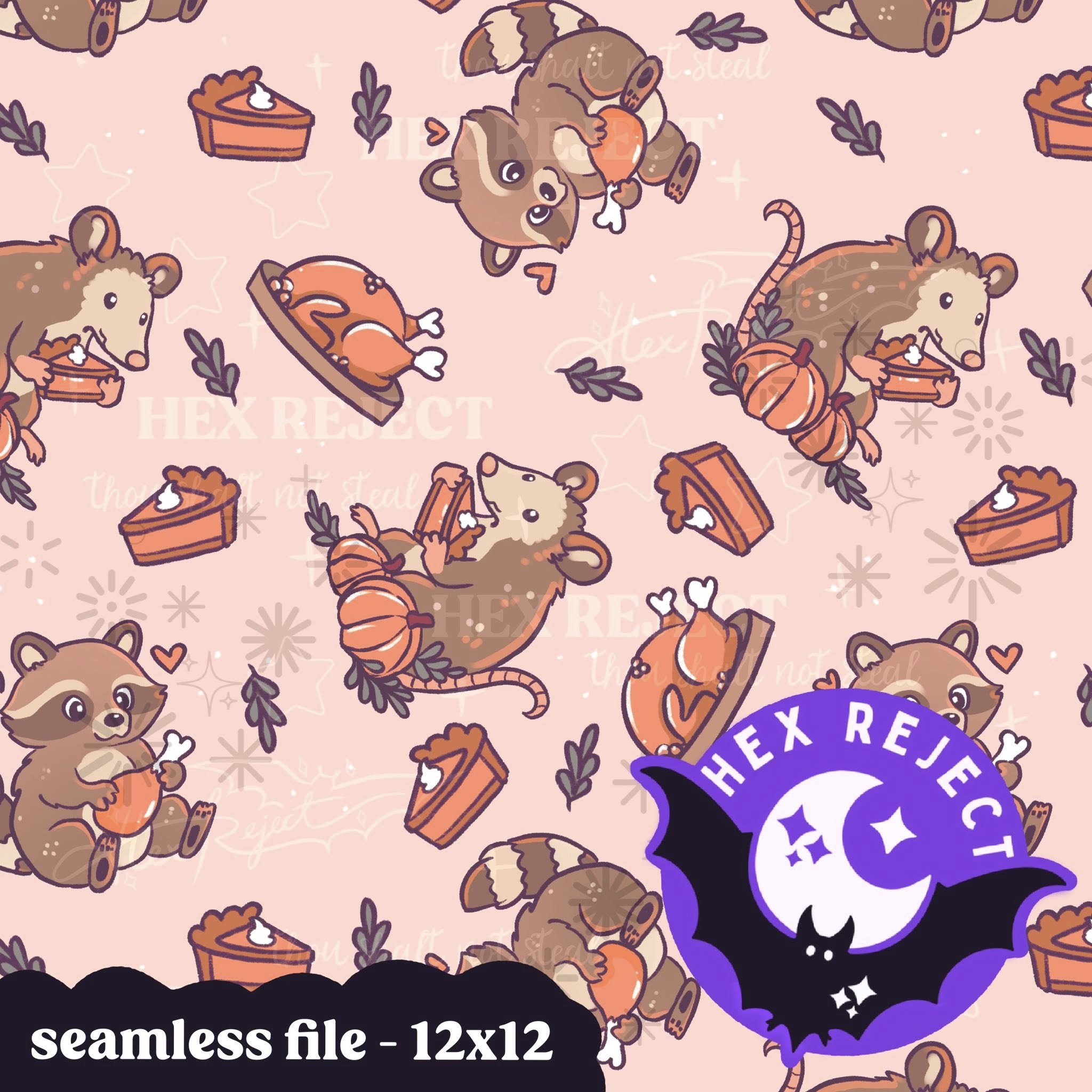 Happy Trashgiving - Seamless file