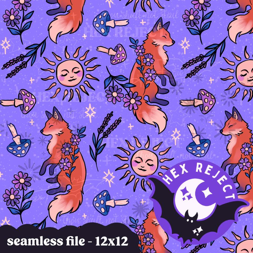 Matching Fox - Bloom - Seamless file