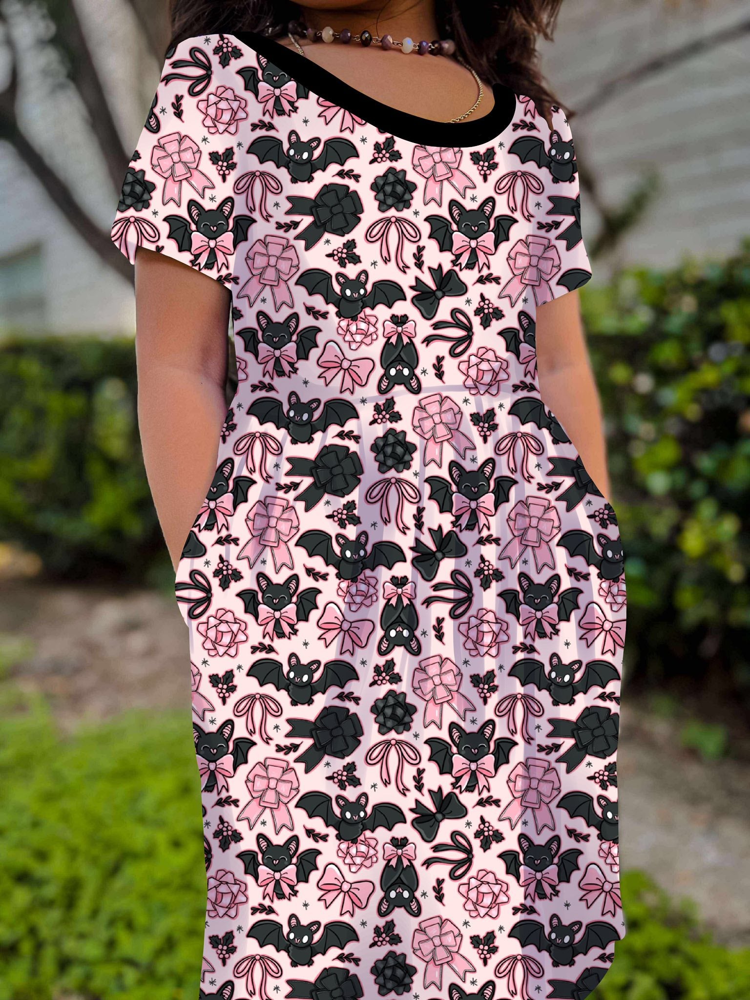 Bats & Bows twirl dresses - Kids & Adult