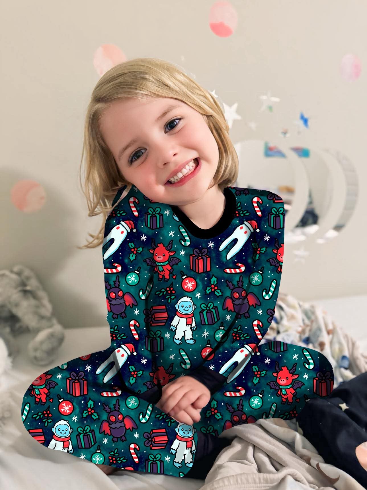 Merry Cryptid two piece jammies