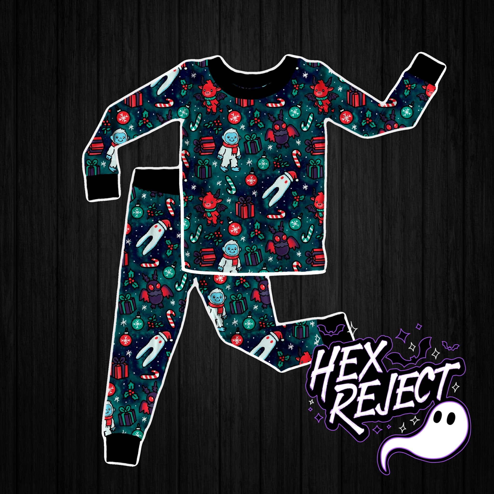 Merry Cryptid two piece jammies
