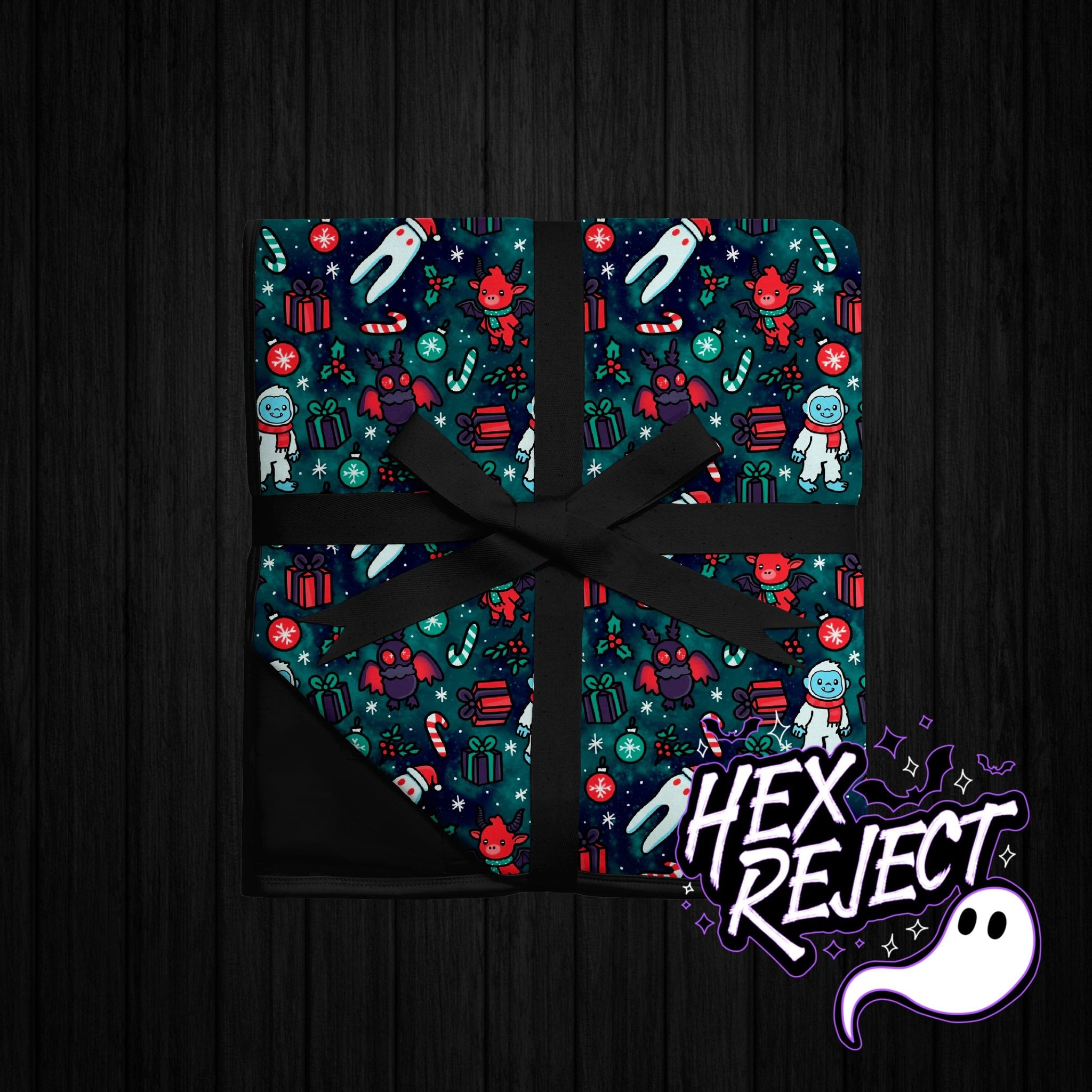 Merry Cryptid Double Layer Bamboo Blanket / 50"x60" / 1.0 TOG