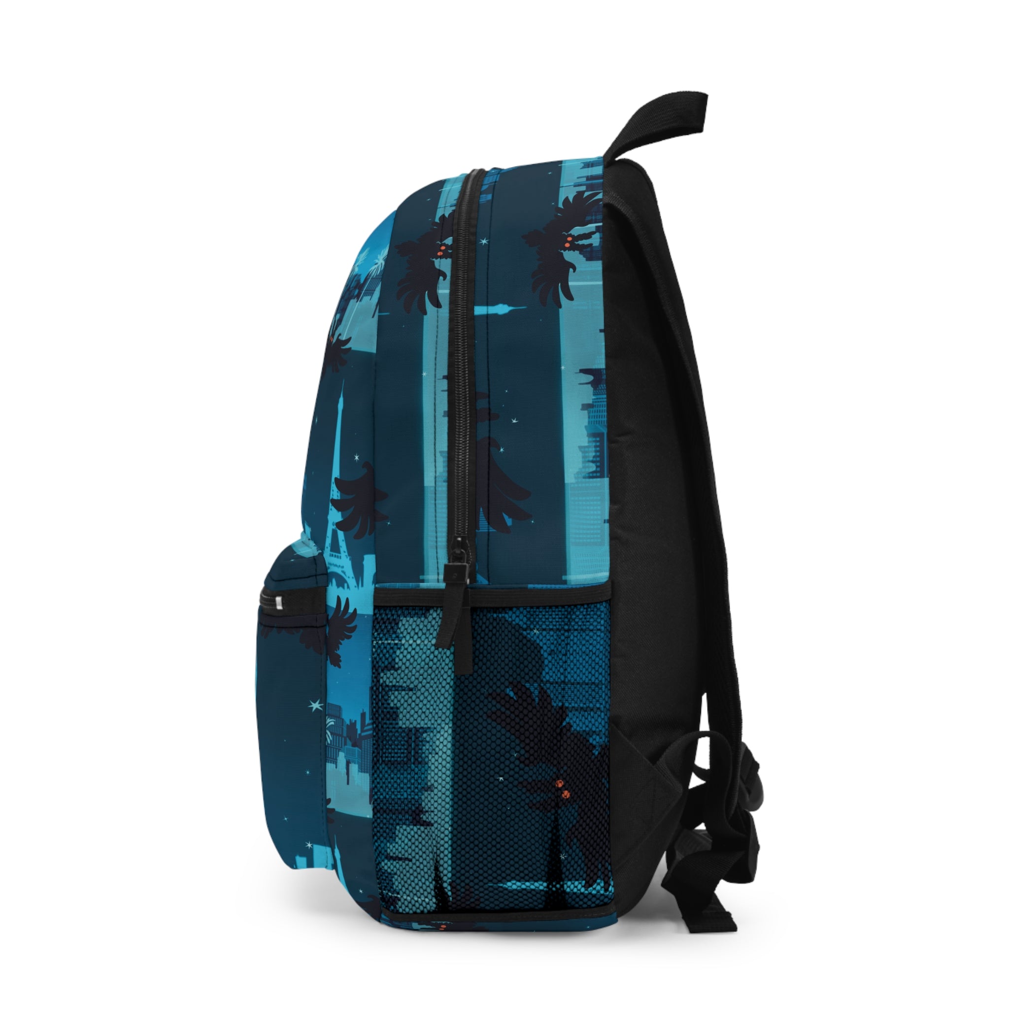 Mothman Nightscape Backpack — Gothic Lofi Skyline School Bag